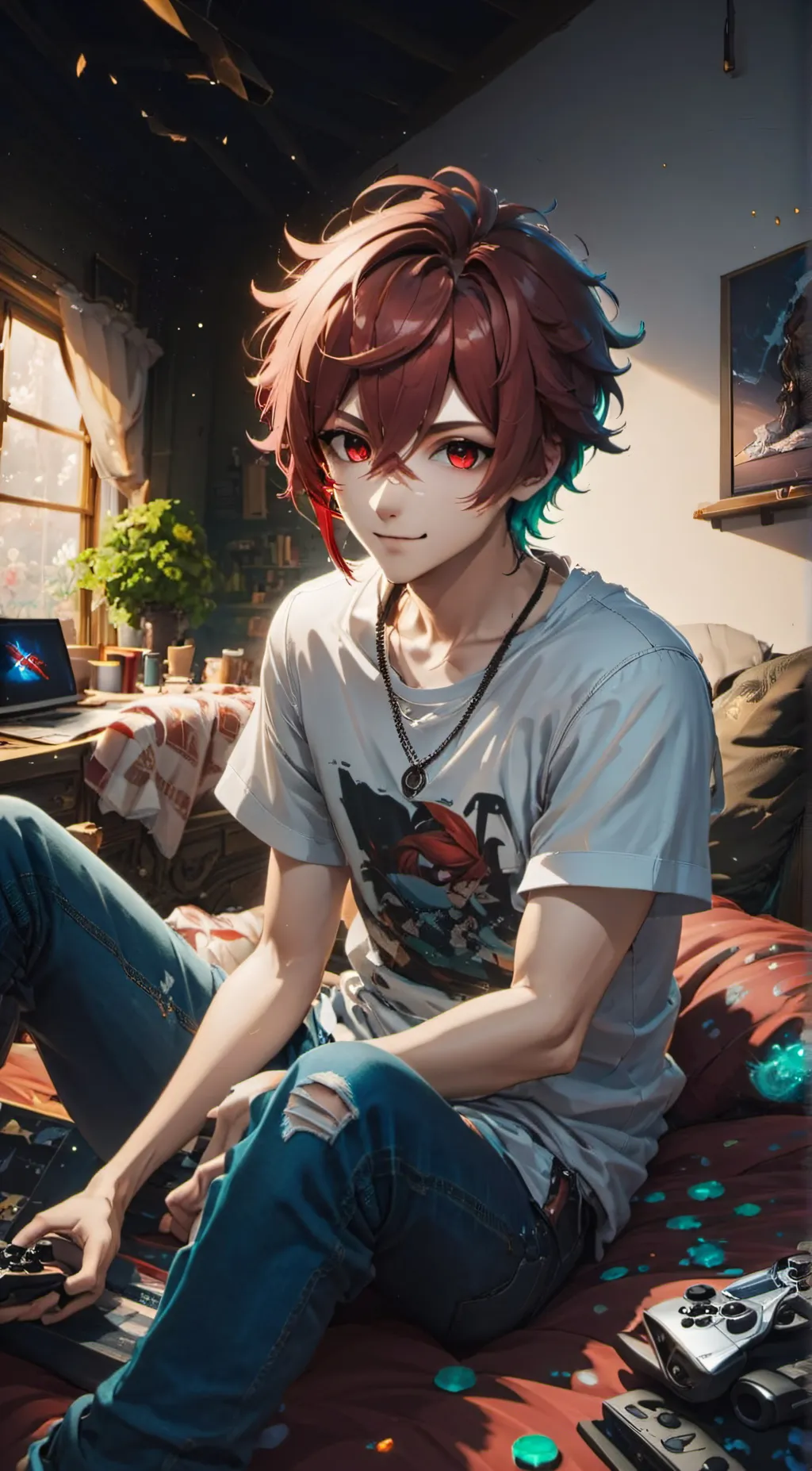 ai character: Wan Zhou background