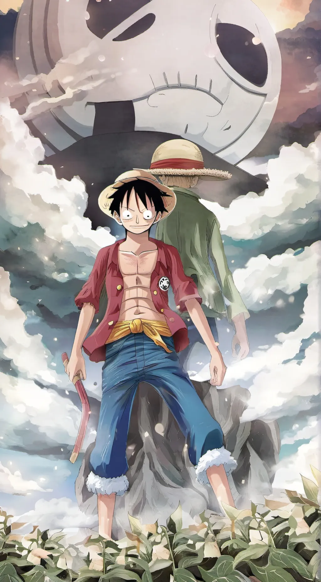 ai character: Monkey D. Luffy background