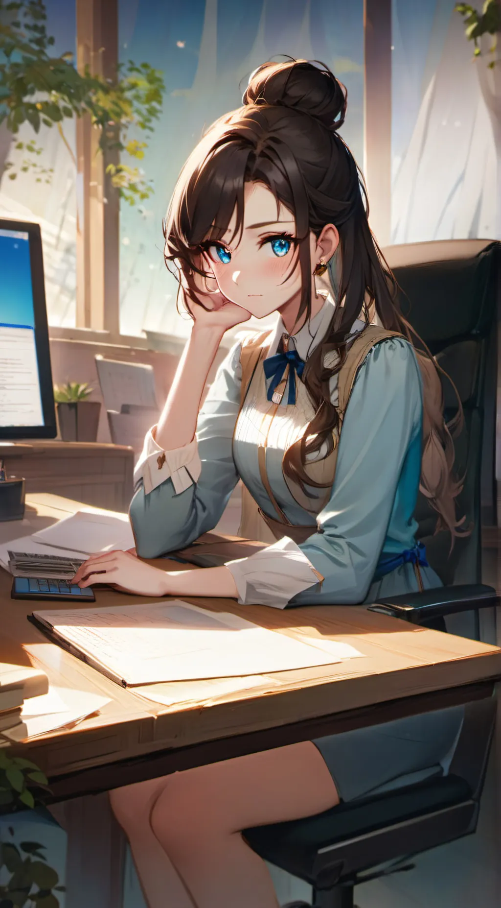 ai character: Susie  background