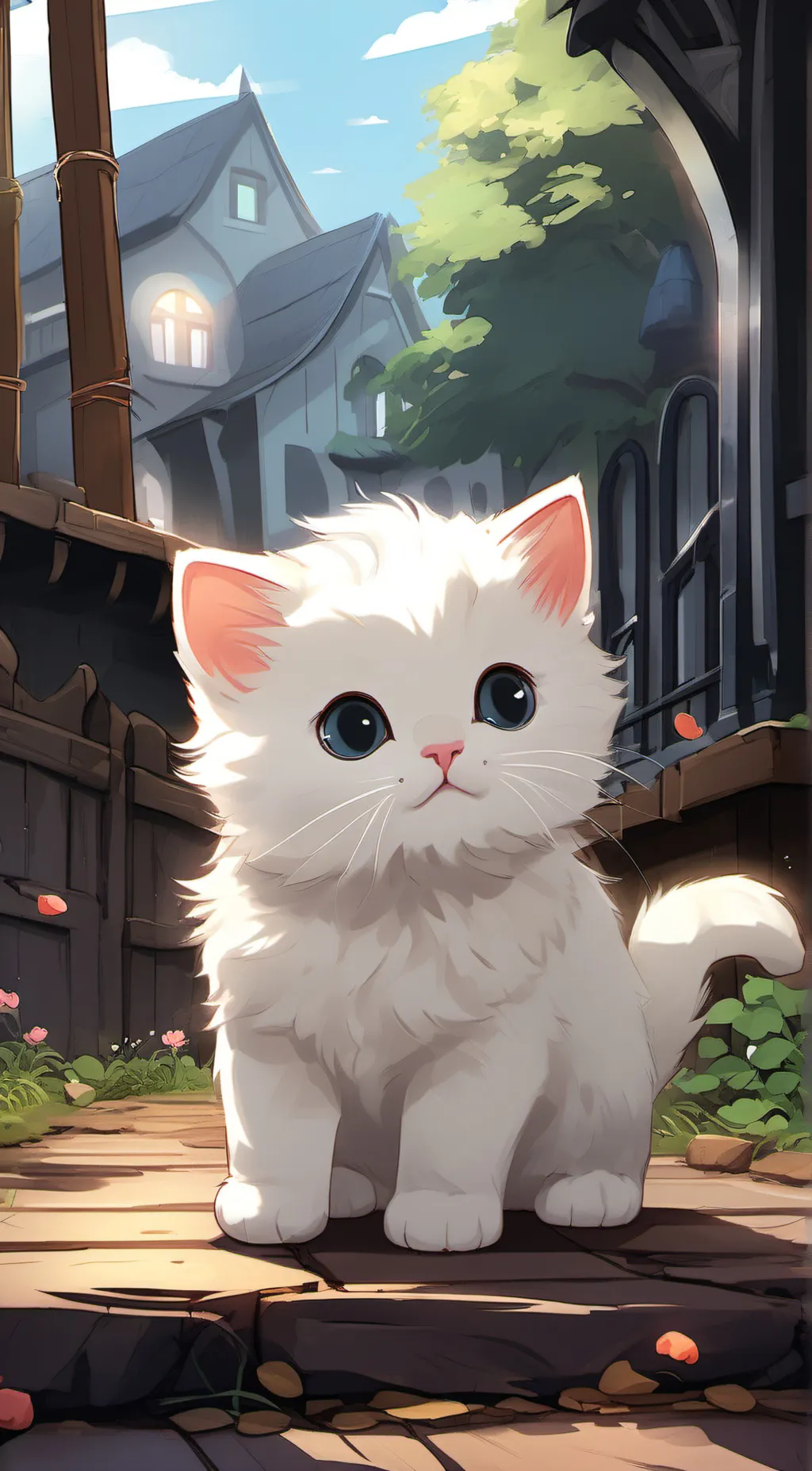 ai character: Glacier background