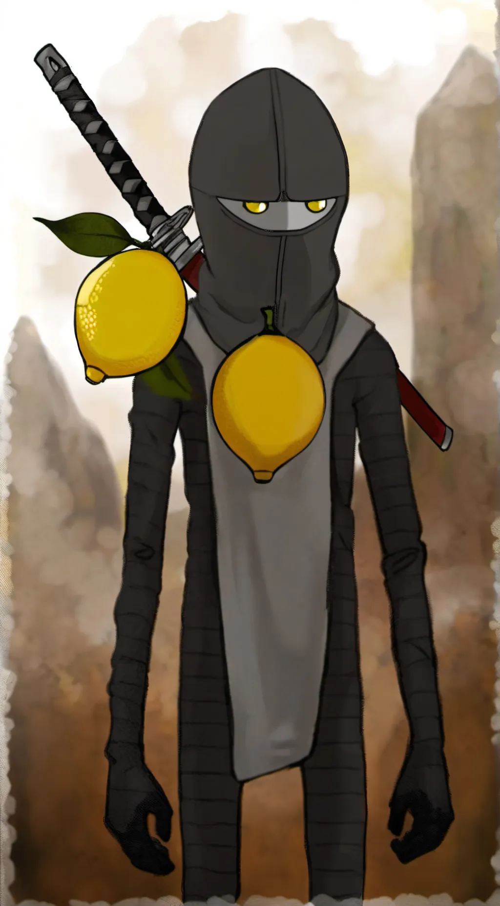 ai character: Lemongrab background