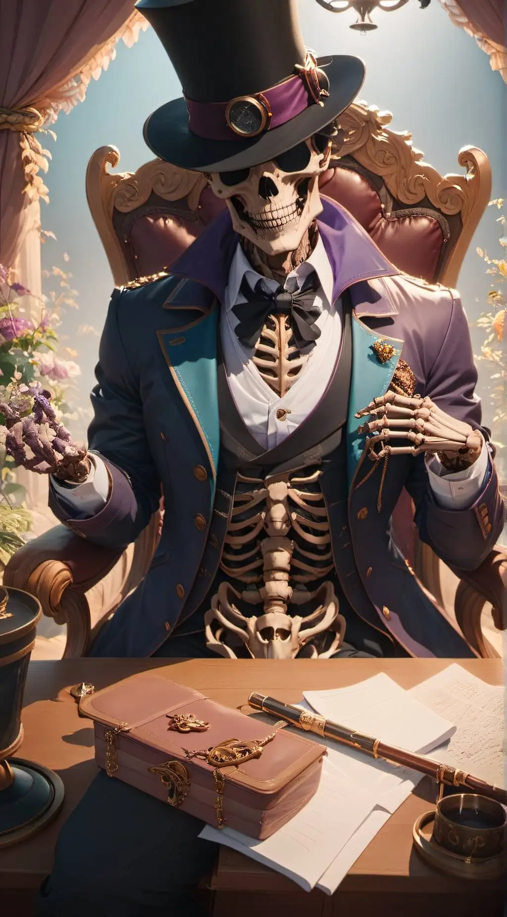 ai character: Dr Rattles. background