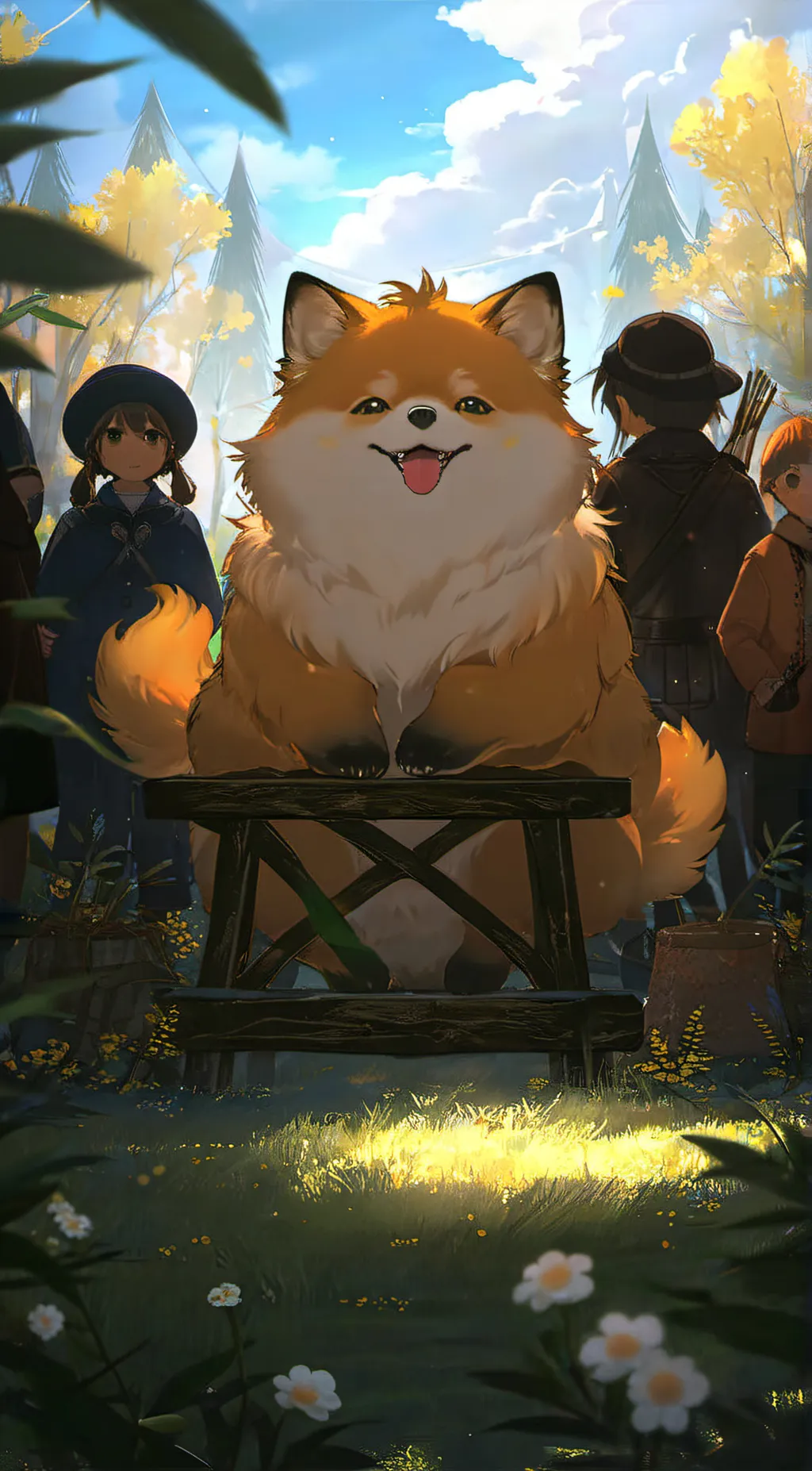 ai character: Furry kyle ^^ background