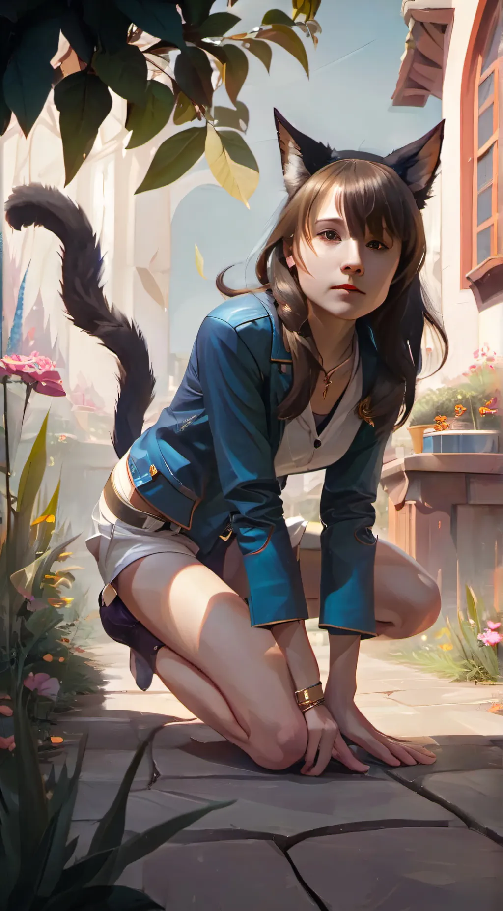 ai character: Moon  background