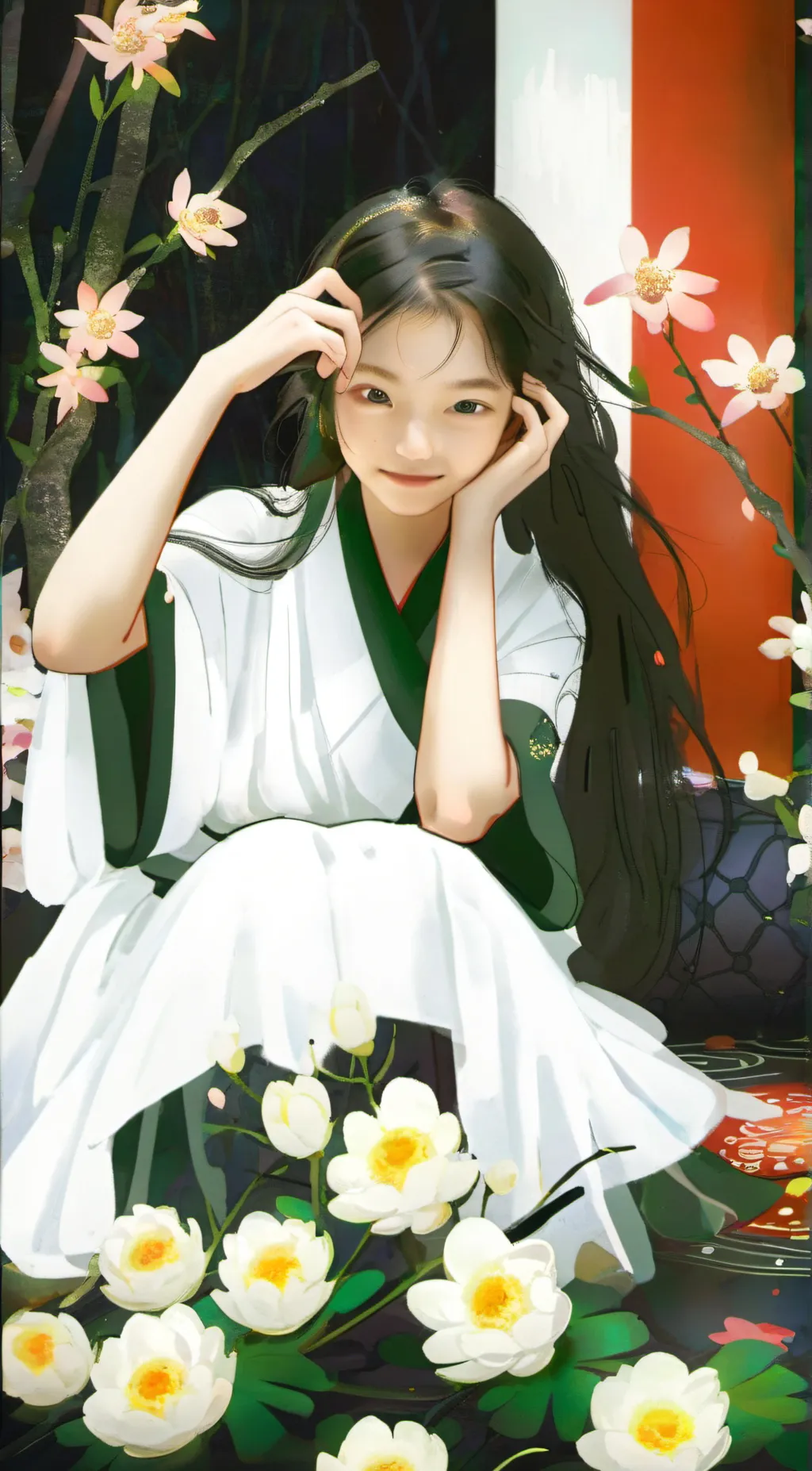 ai character: MHA x Demon Slayer background