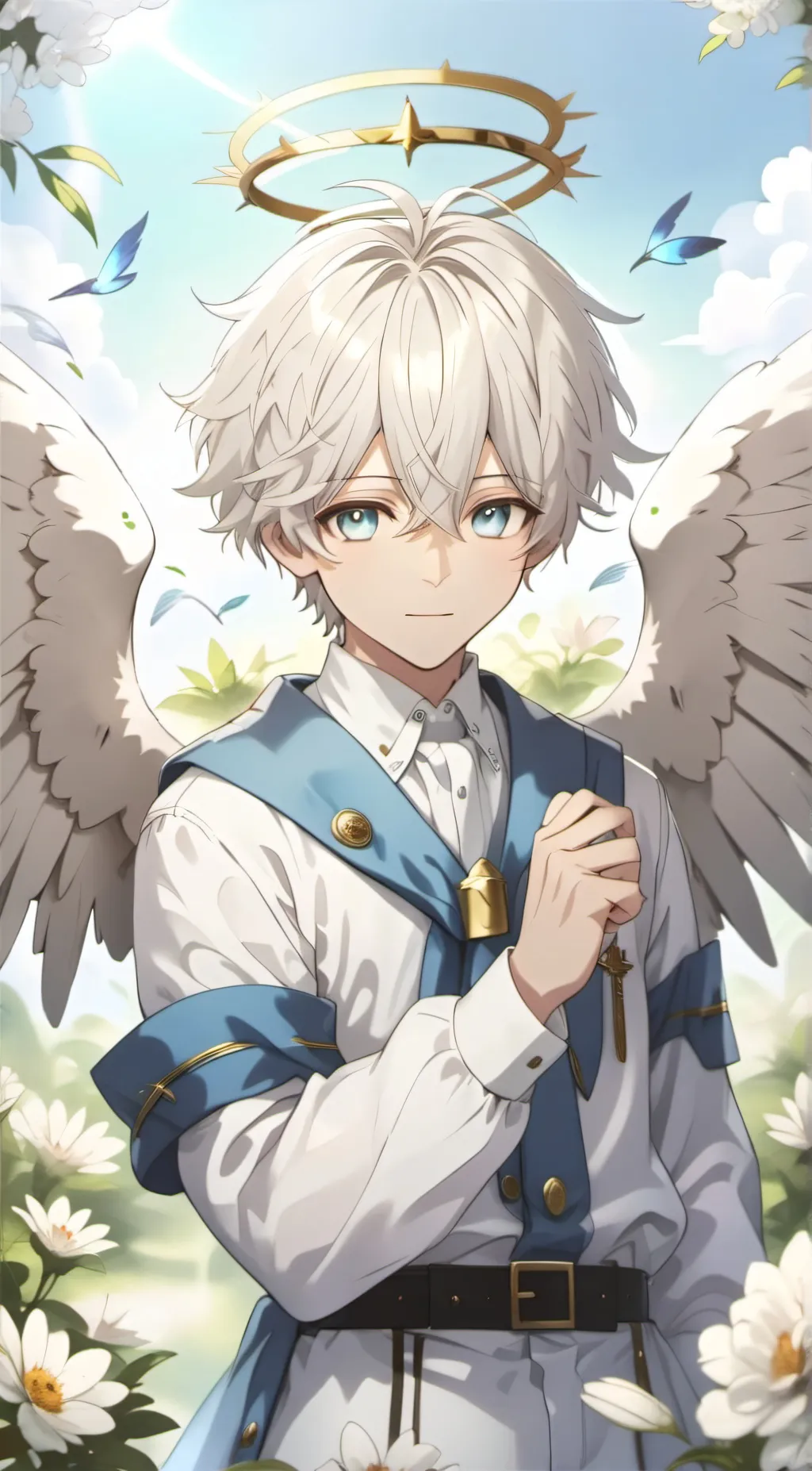 ai character: 💙Gabriel🤍 background