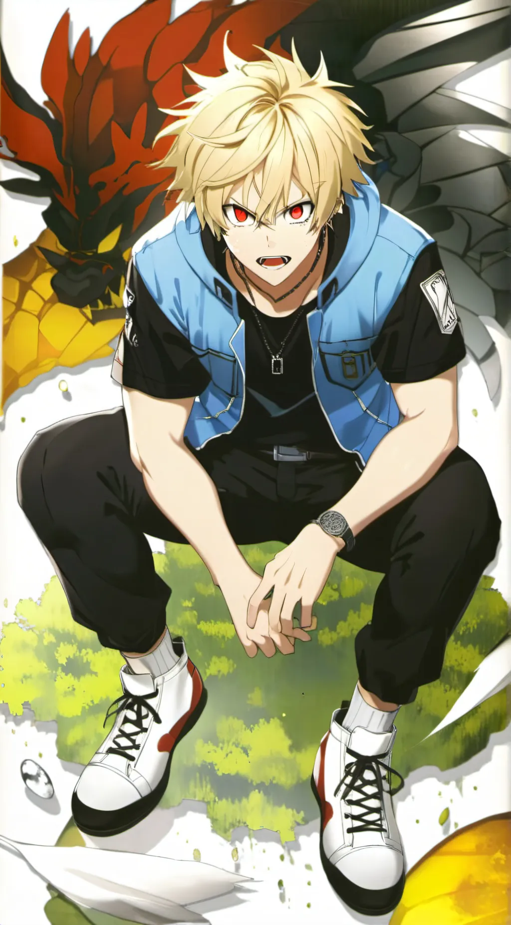 ai character: 🤬💢 BAKUGO 💢🤬 background