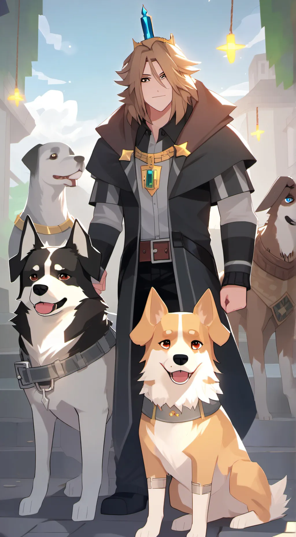 ai character: Dog King background