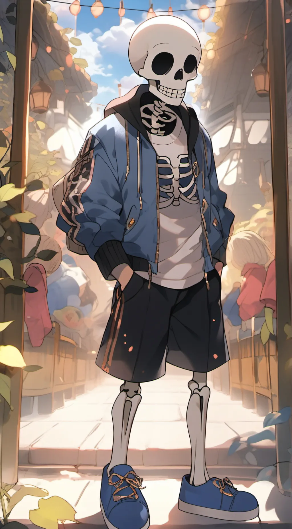 ai character: sans background