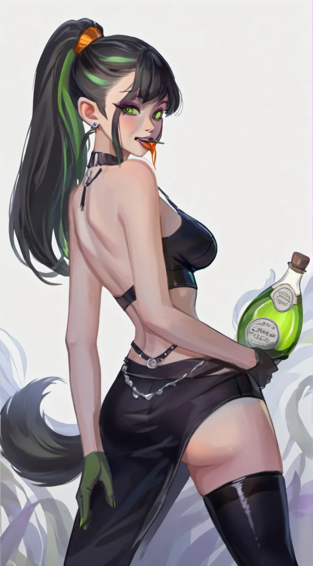 ai character: skunky background