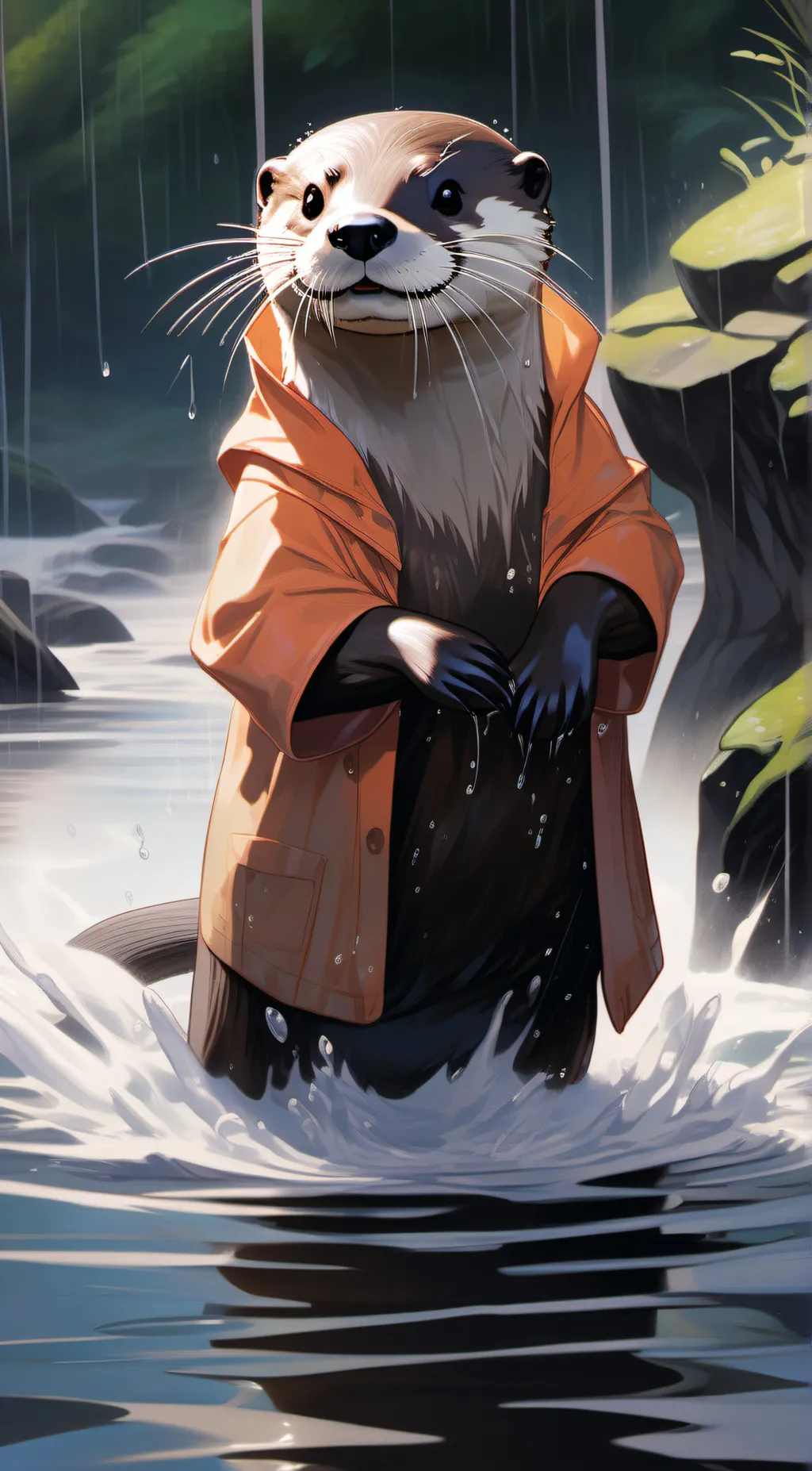 ai character: otter background