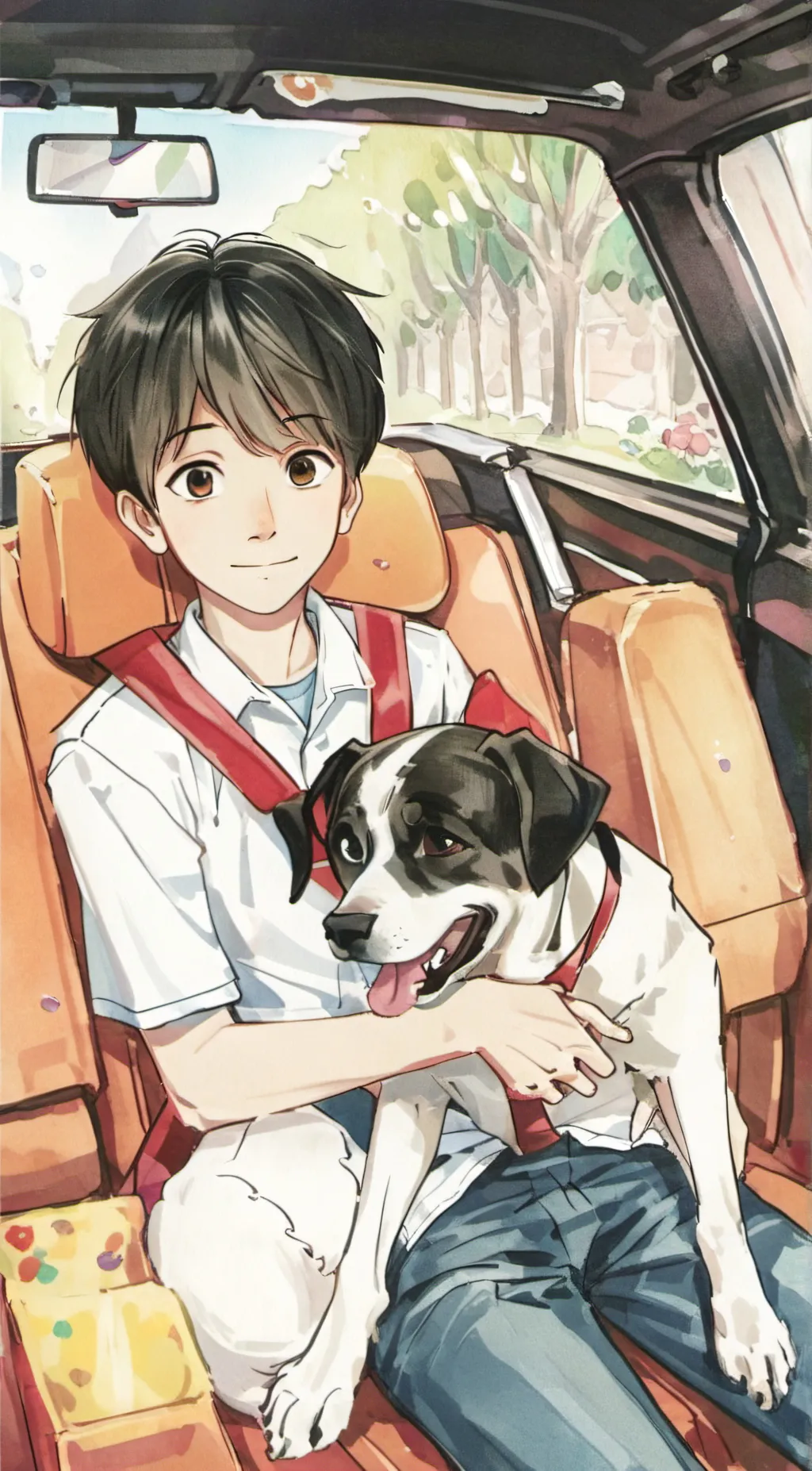 ai character: Dixie dog background