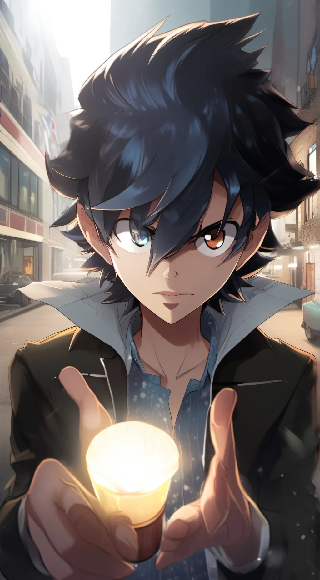 ai character: Zero  background