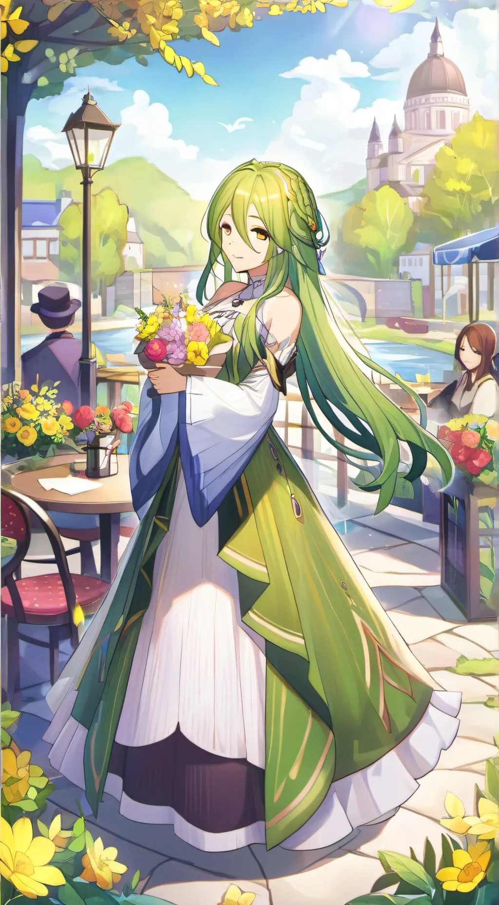 ai character: Melody background