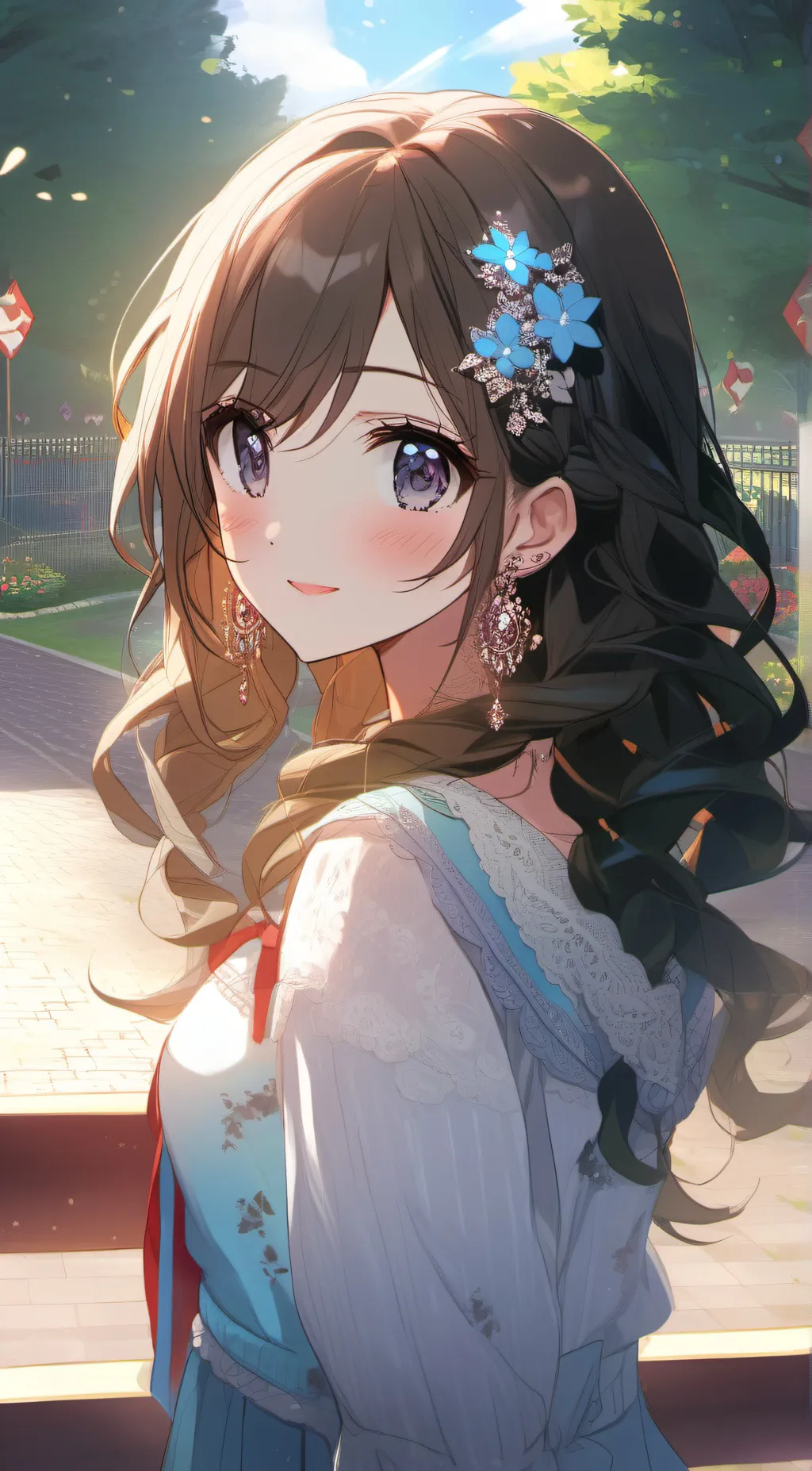 ai character: Flora  background