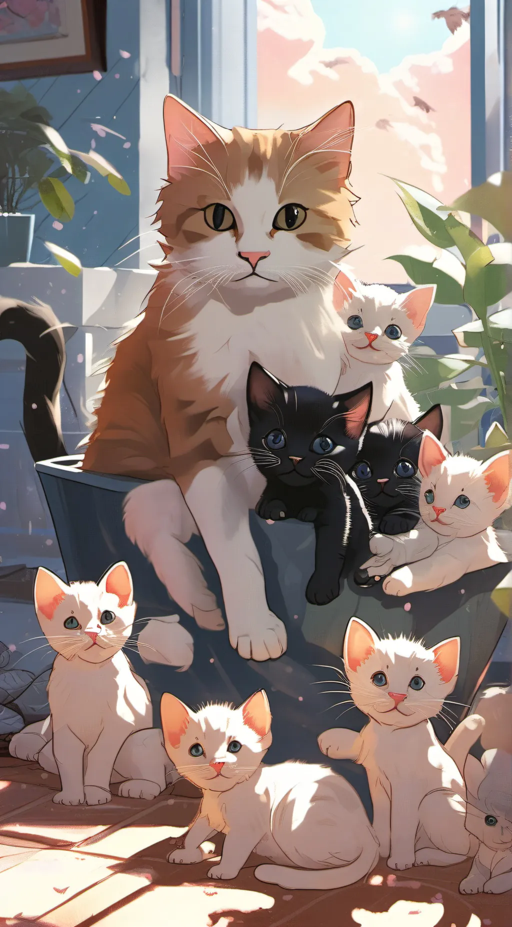 ai character: cat background