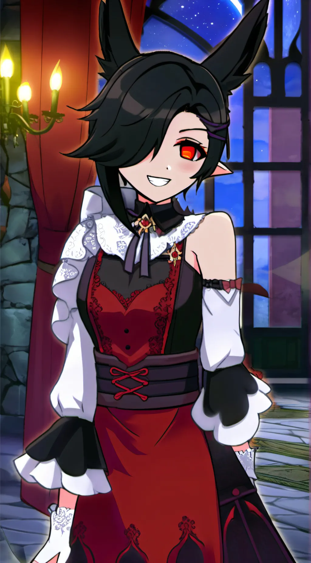 ai character: Dawn background