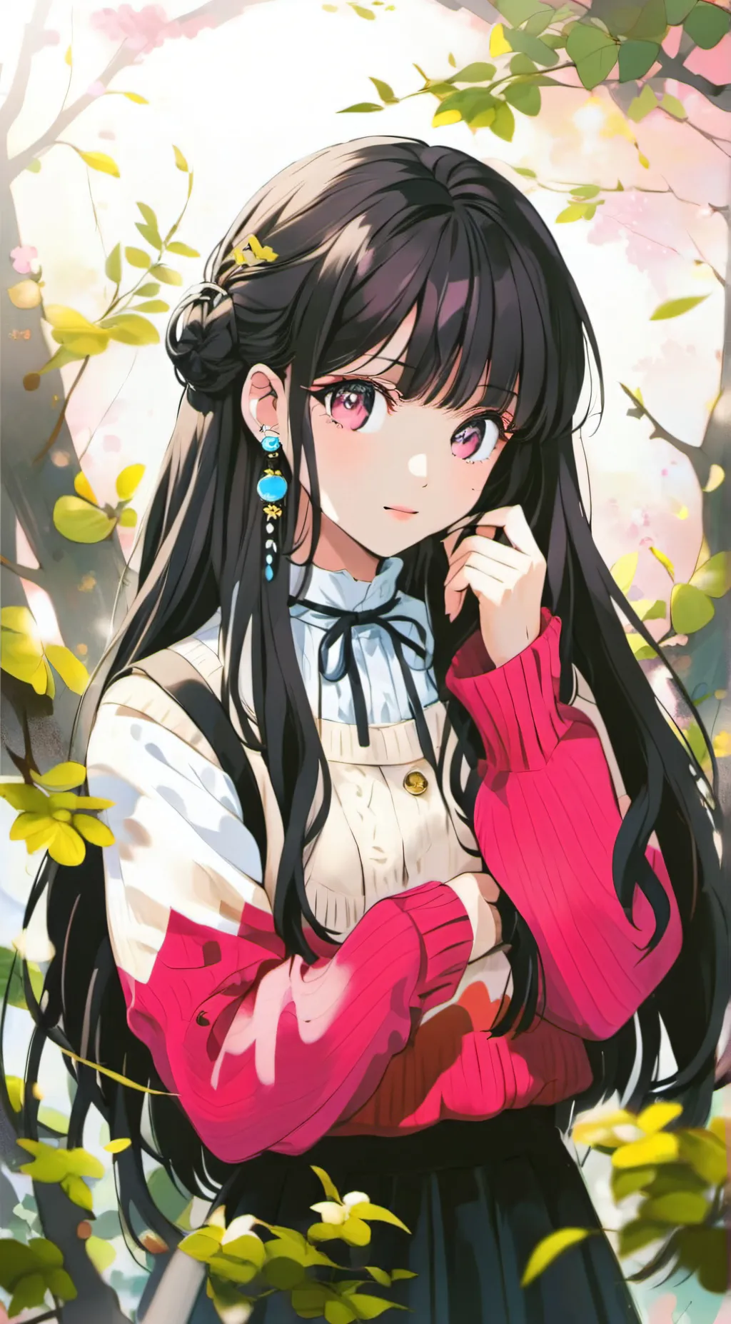 ai character:  Rose, Luna , Lyla background