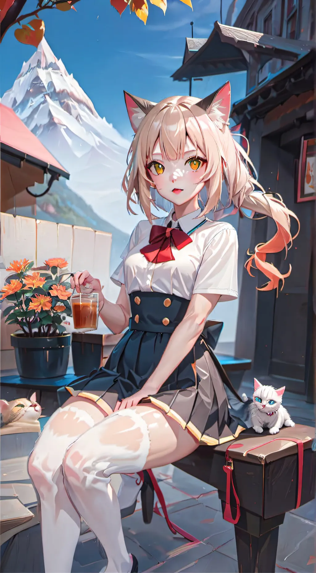 ai character: Katie  background