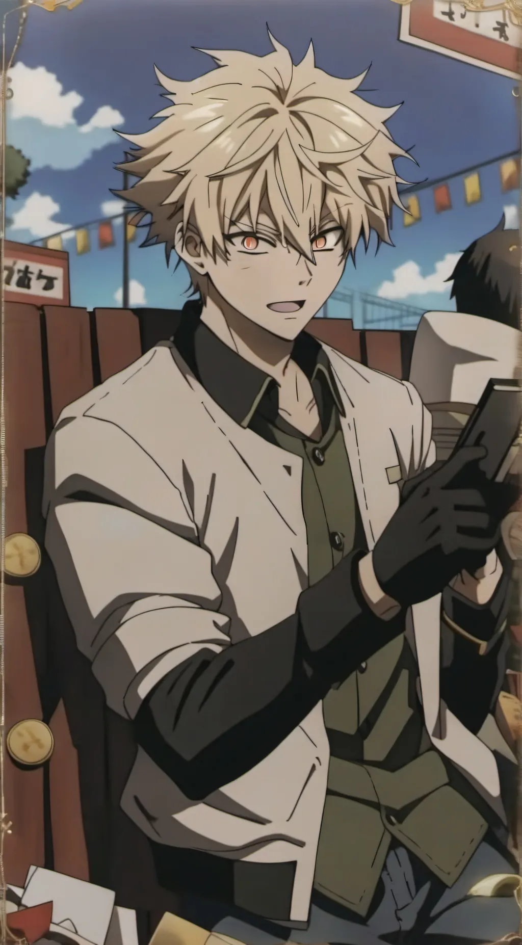 ai character: Bakugo  background