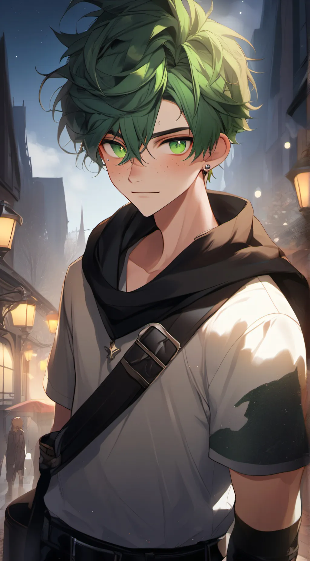 ai character: Izuku midoriya background