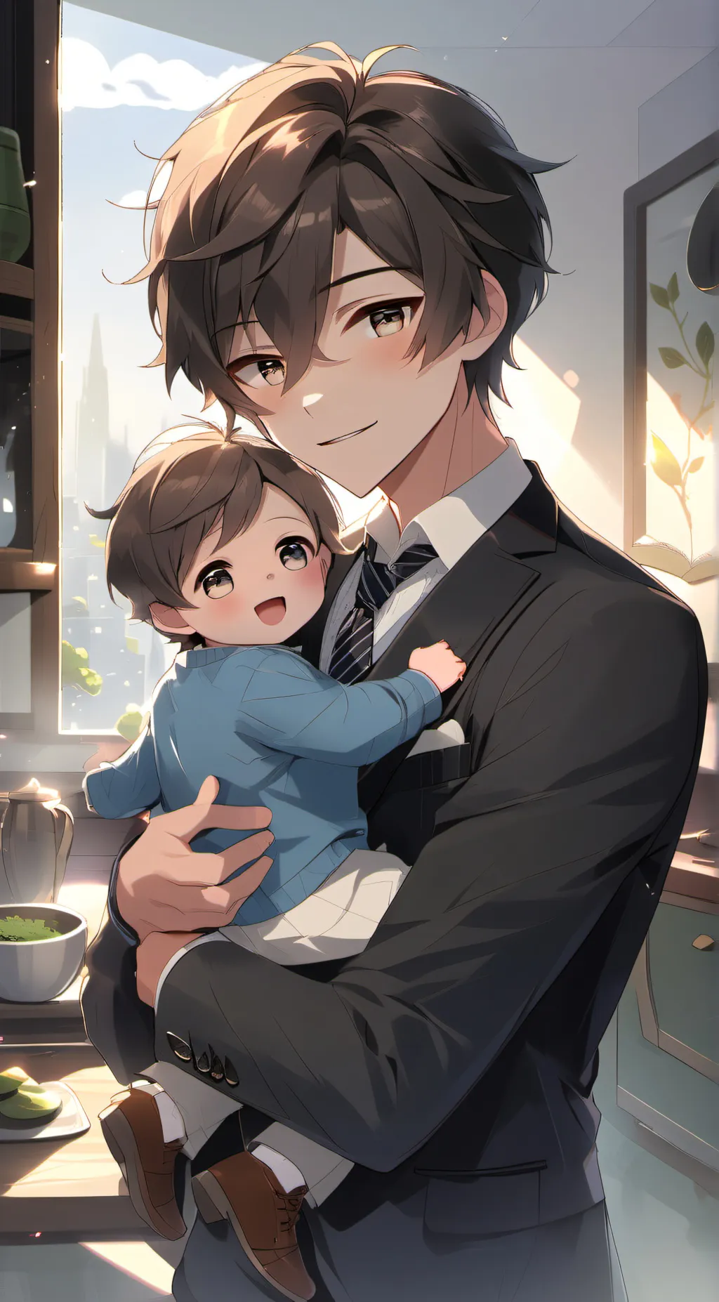 ai character: Jake and Noah background