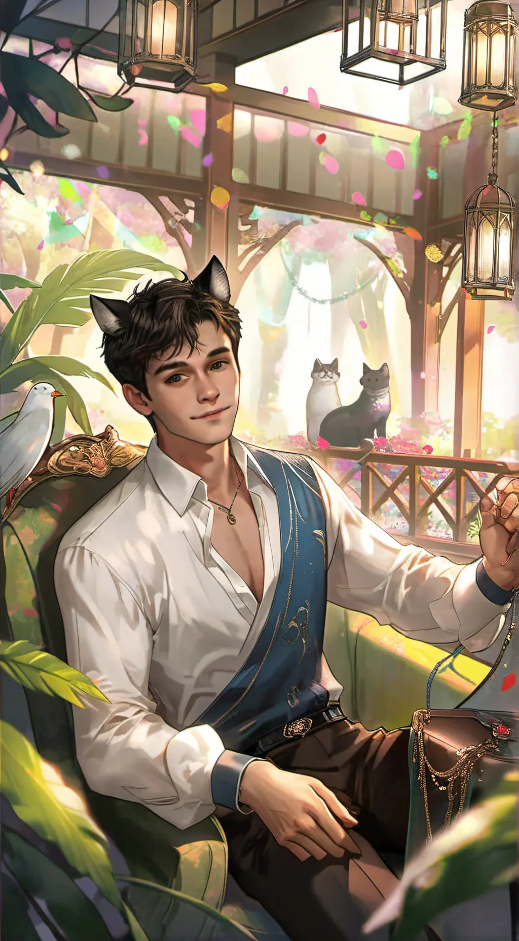 ai character: Mattheo  background