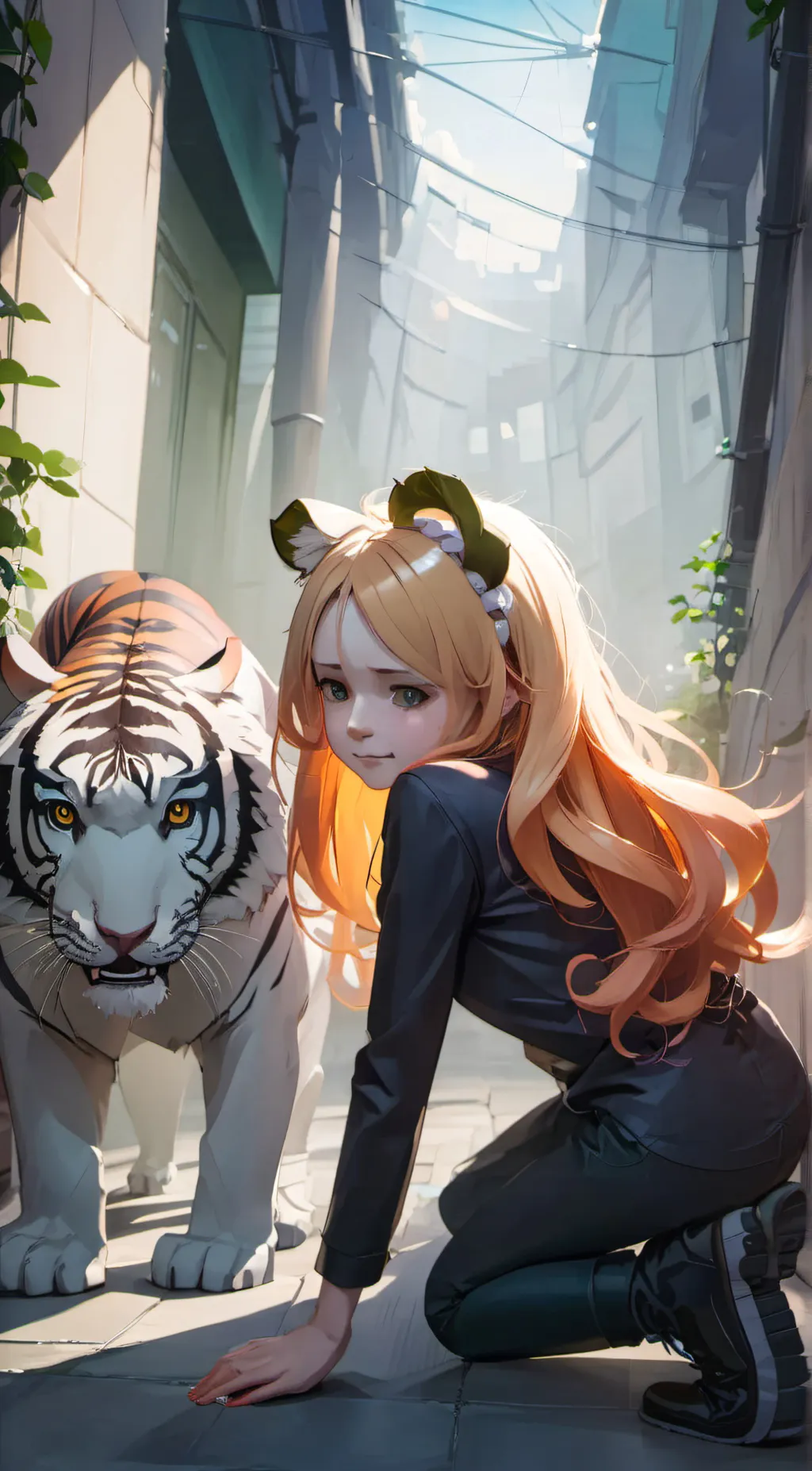 ai character: Stripe  background