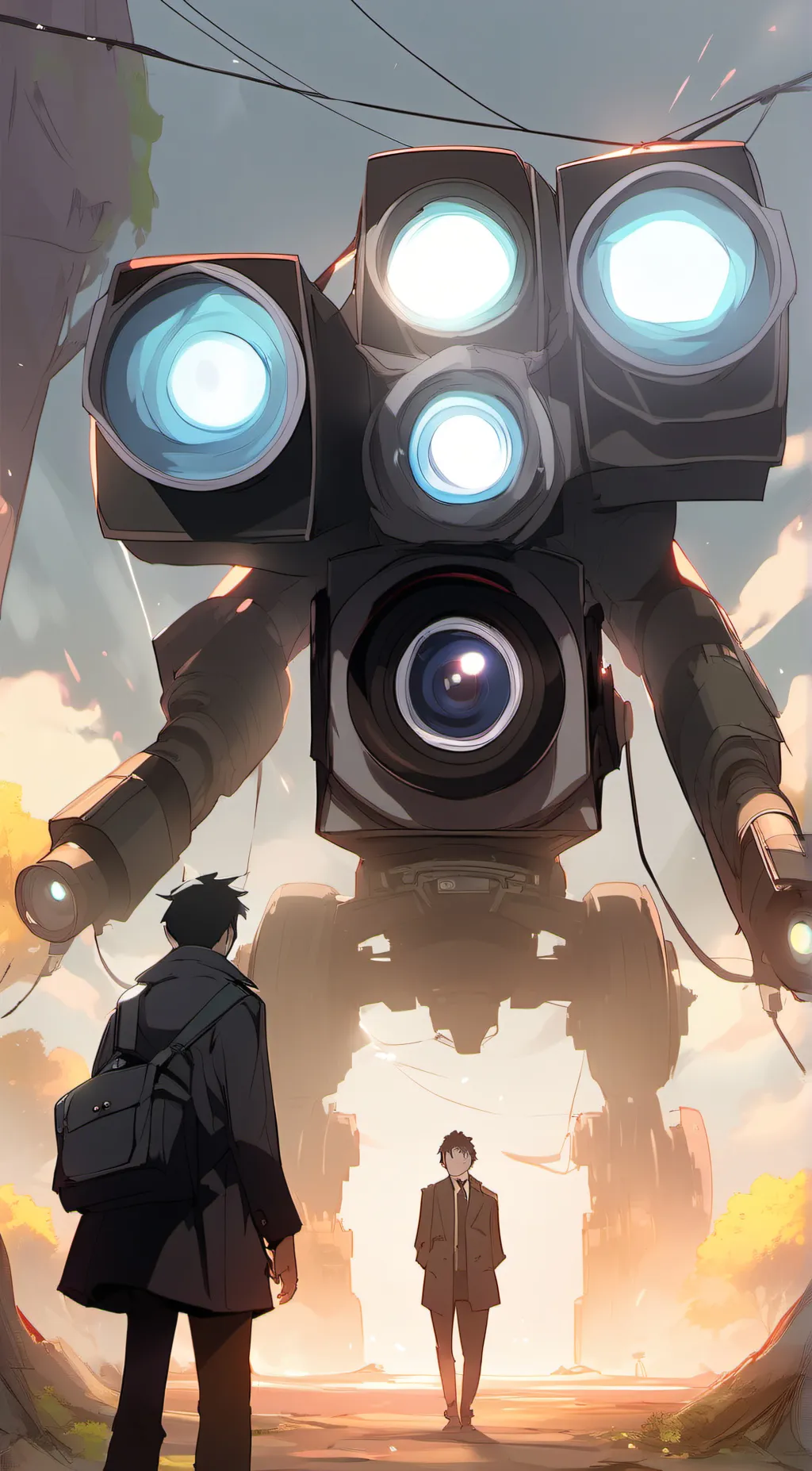 ai character: Upgraded titan cam background