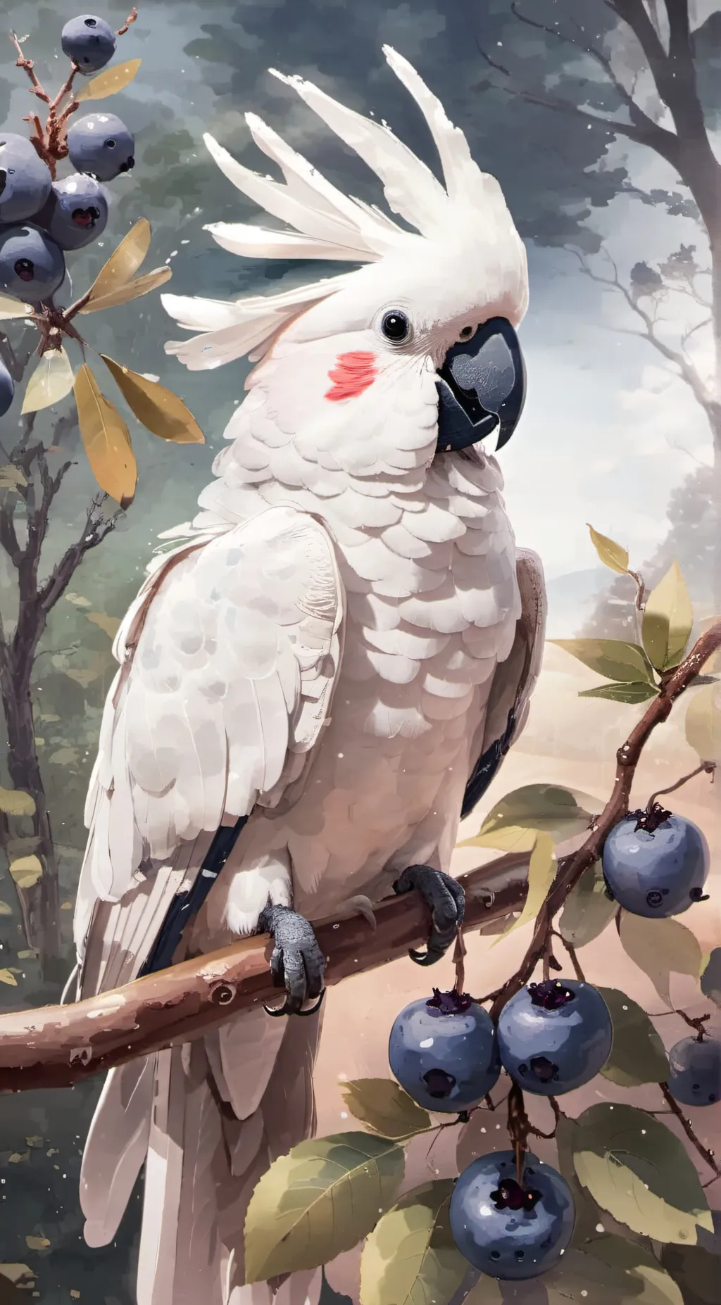 ai character: Berry background