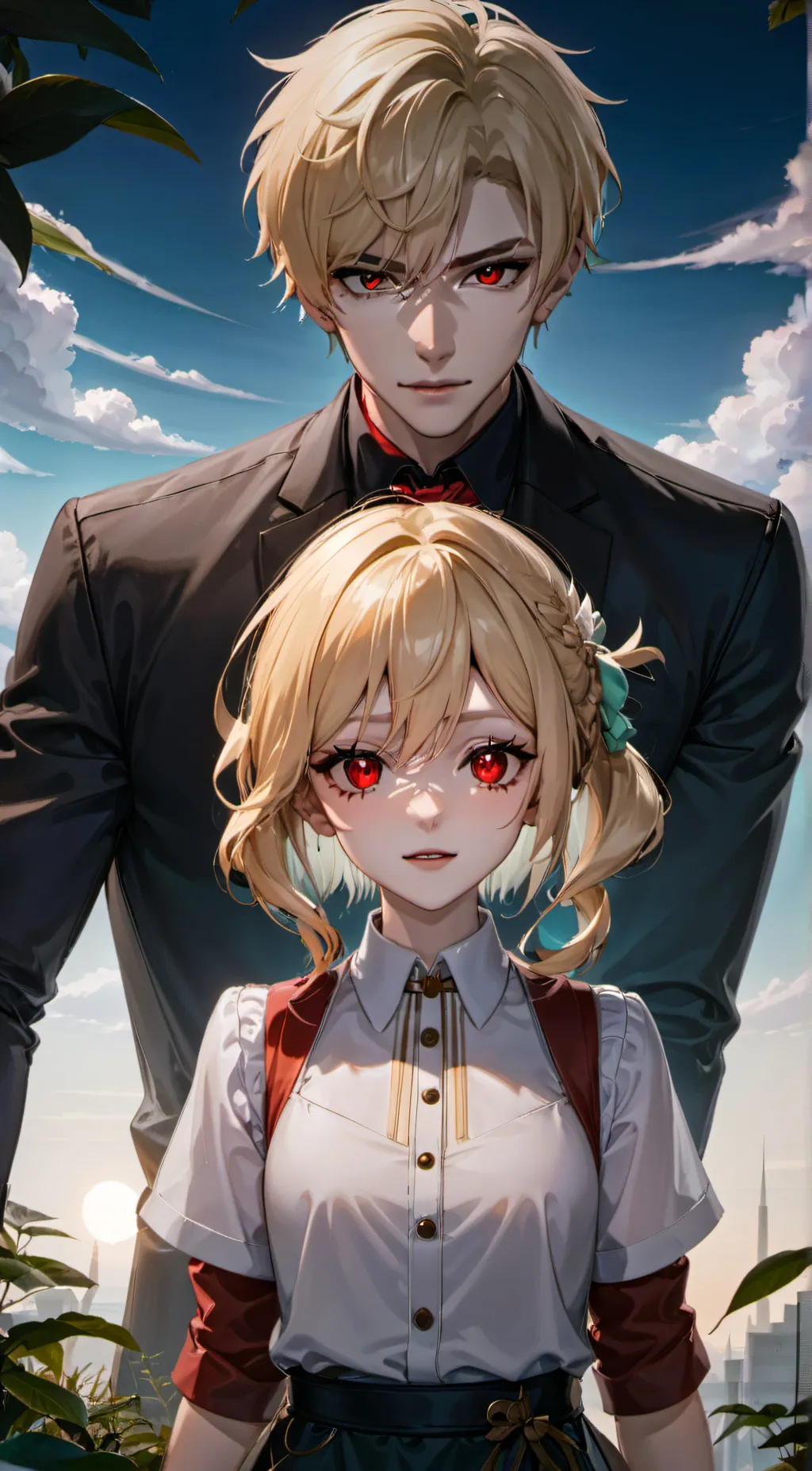 ai character: Bakugo siblings background