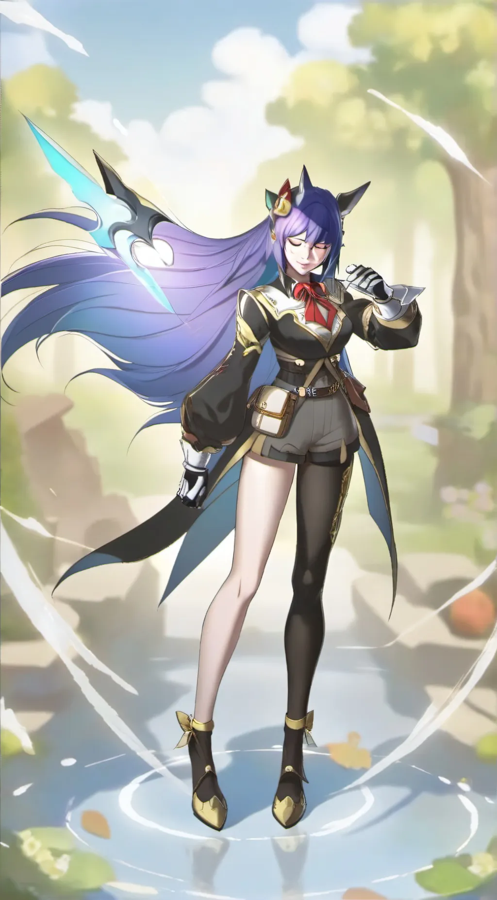 ai character: dark merlina background