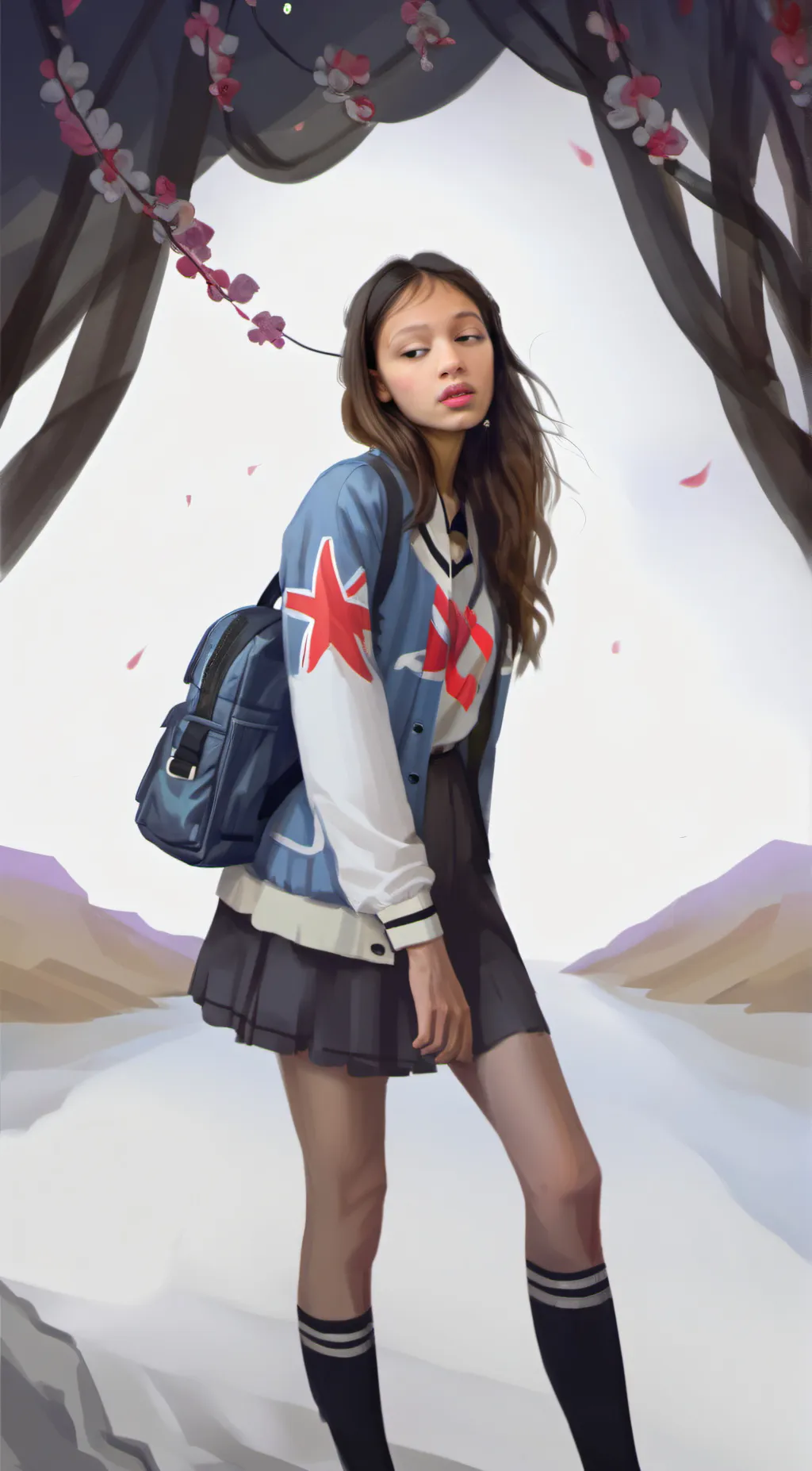 ai character: tomootto ahe w background