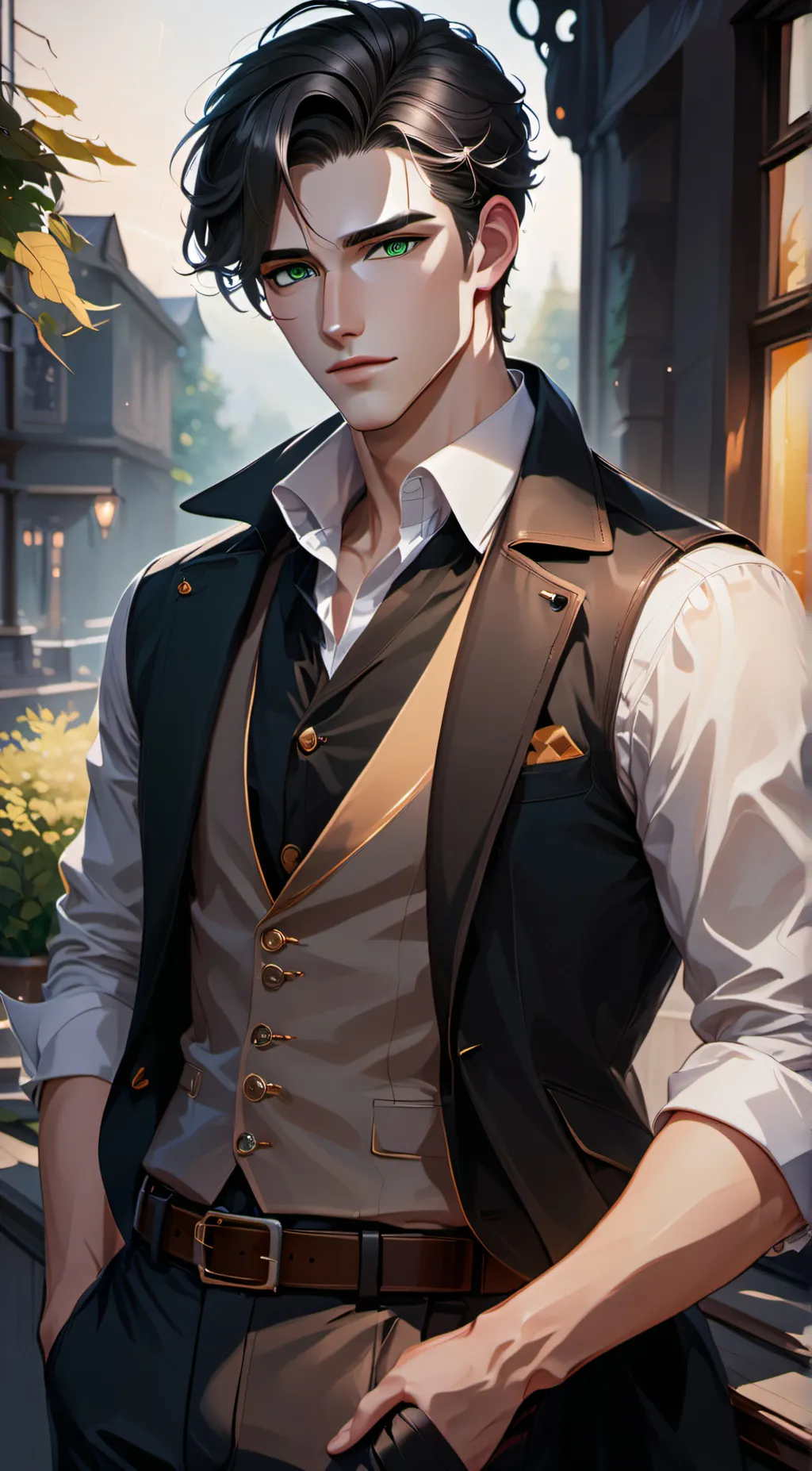 ai character: Silas Black  background