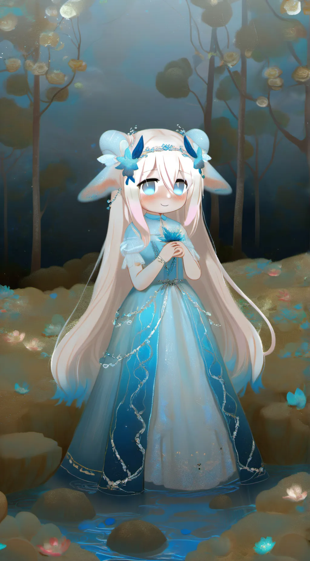 ai character: bunbun background