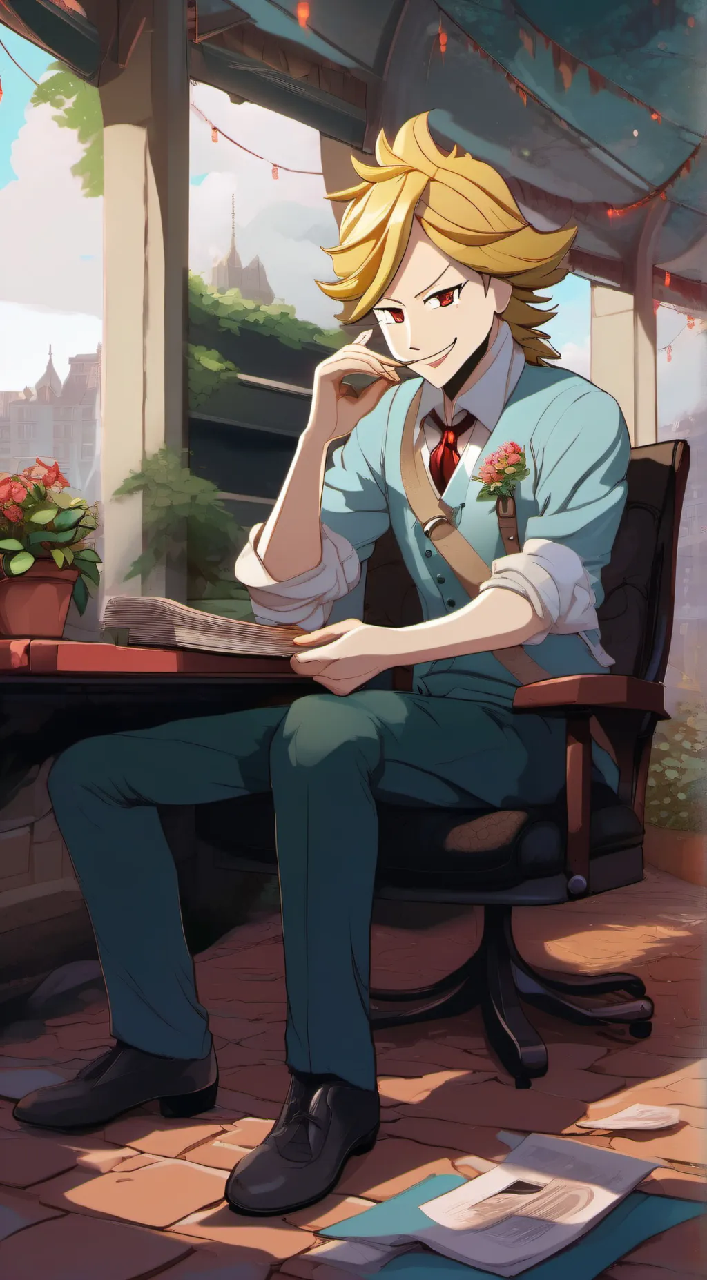 ai character: Matthew  background