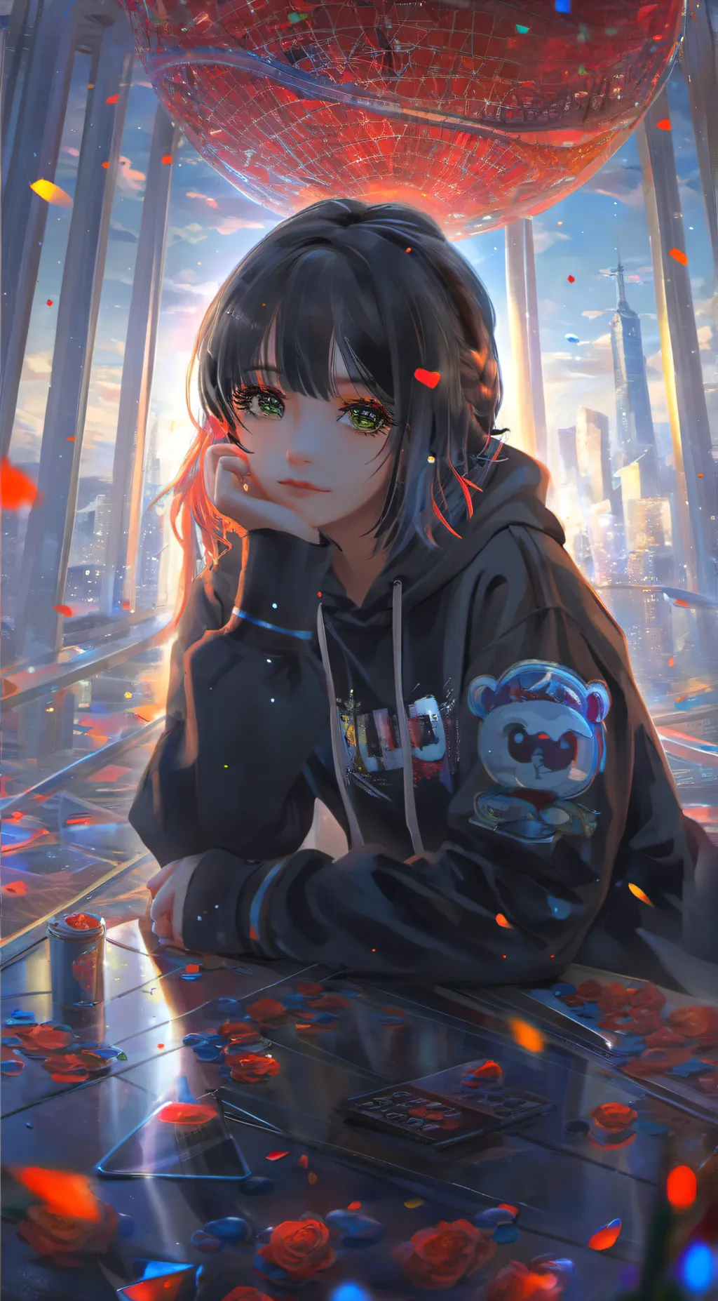 ai character: Ash background