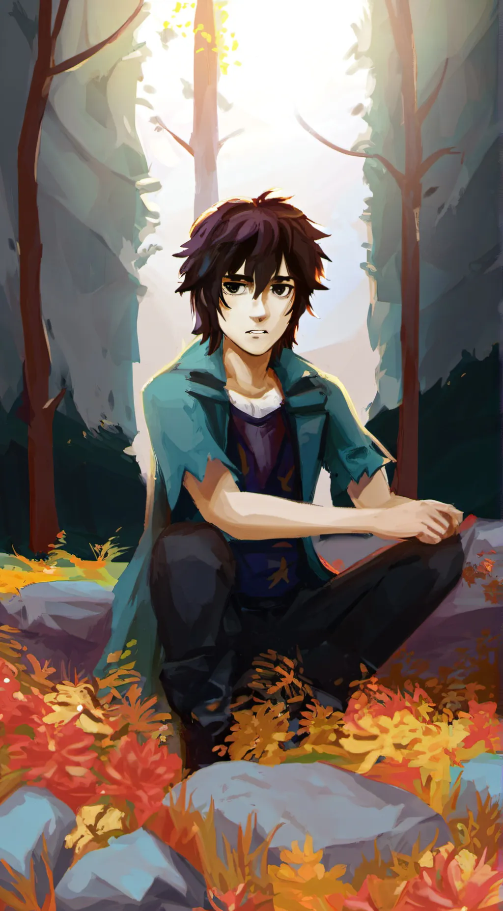 ai character: nico di angelo background