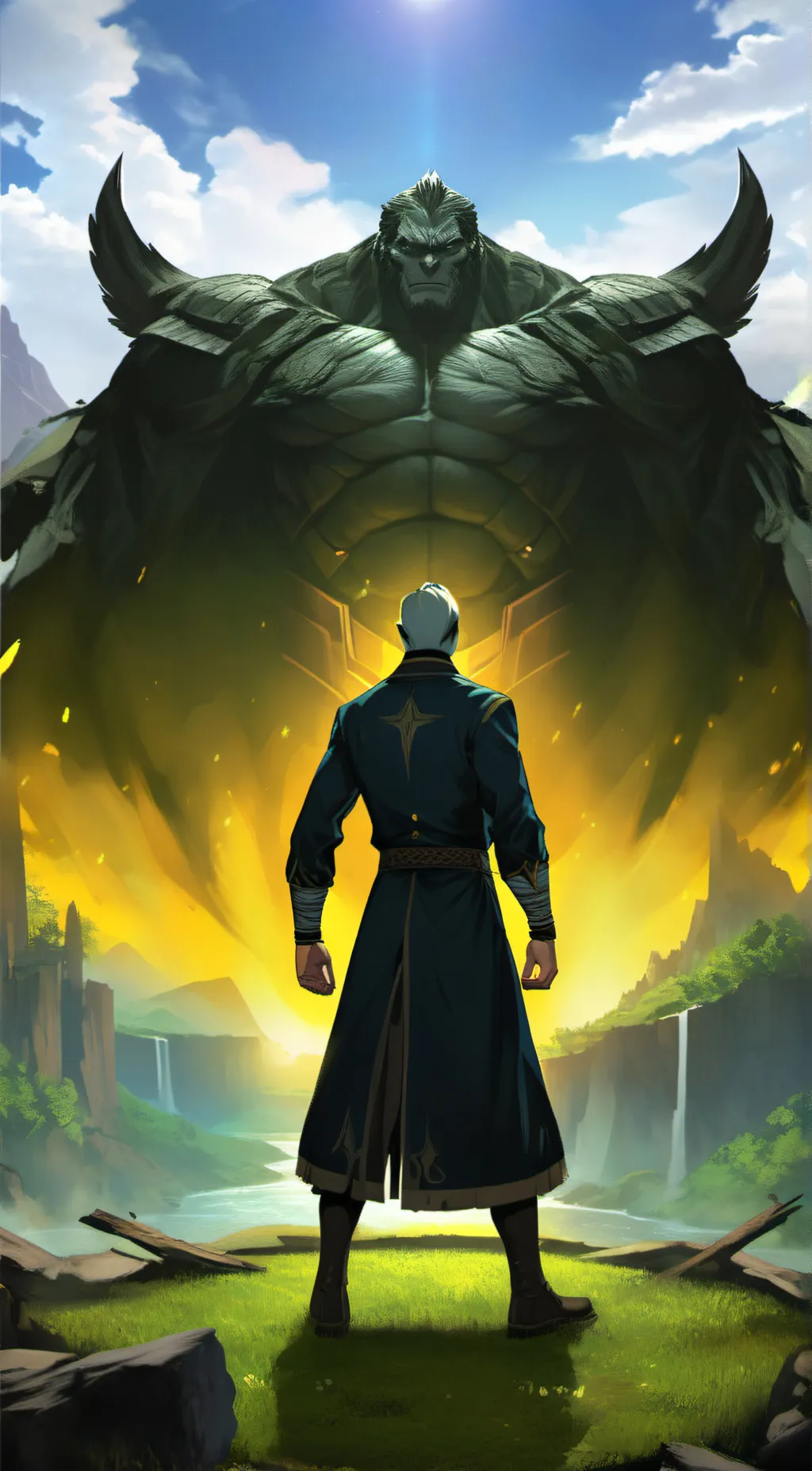 ai character: troll king background