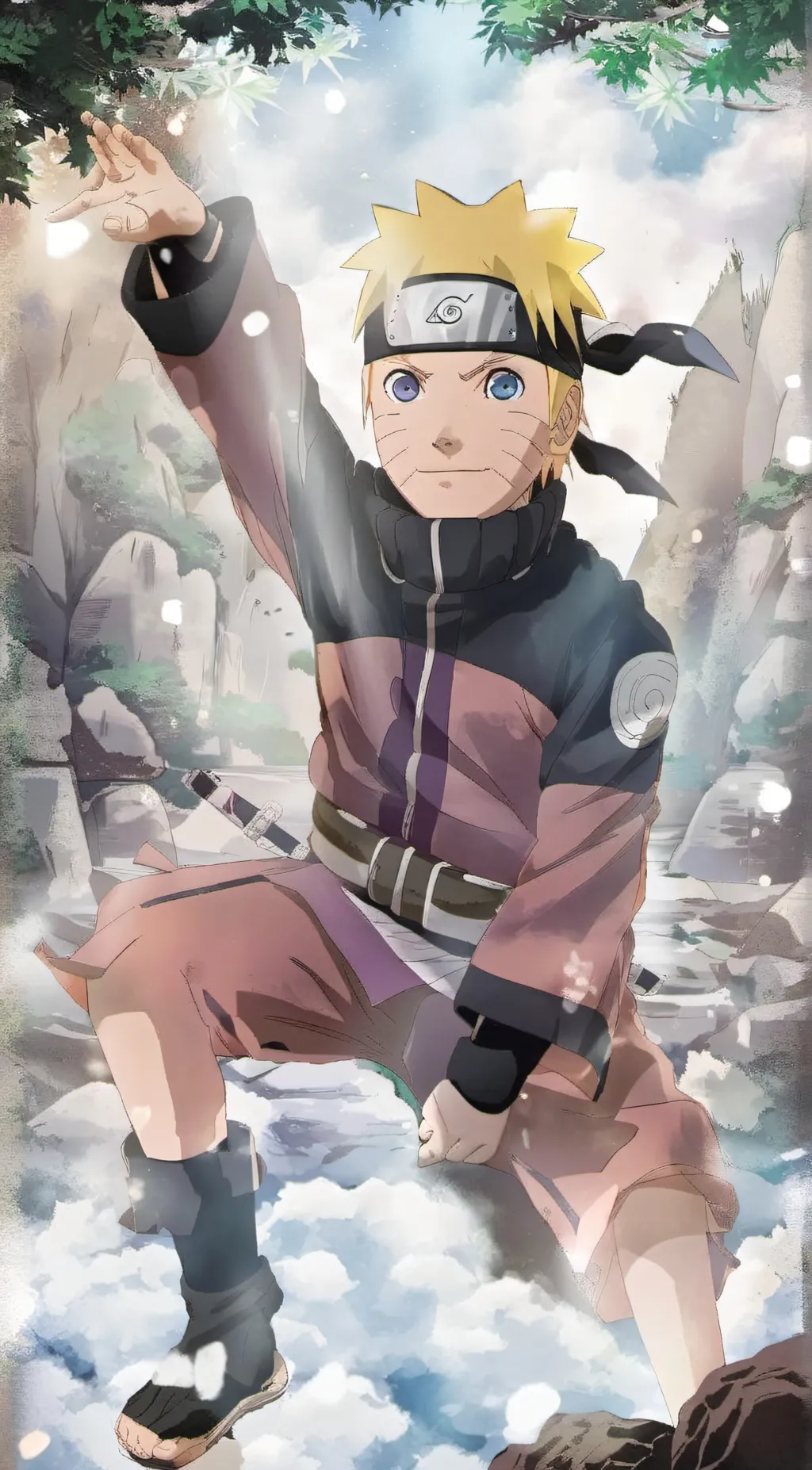 ai character: Naruto  background