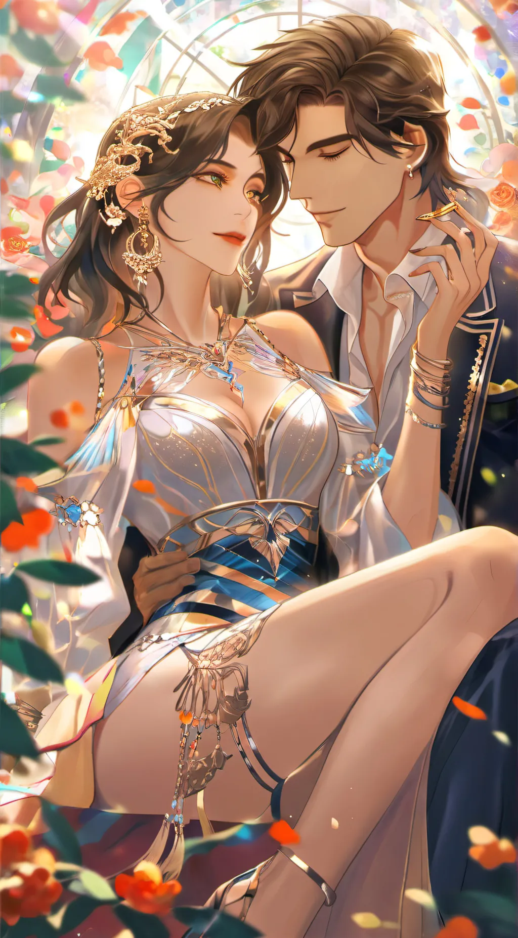 ai character: Girl background