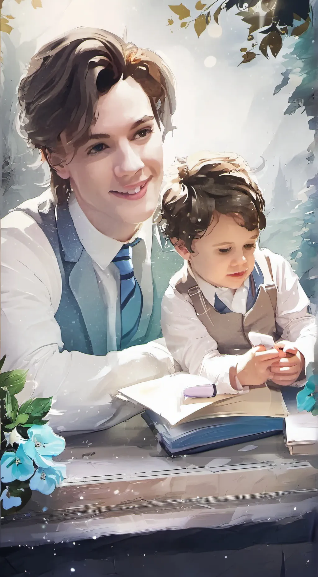 ai character: trivia boy  background