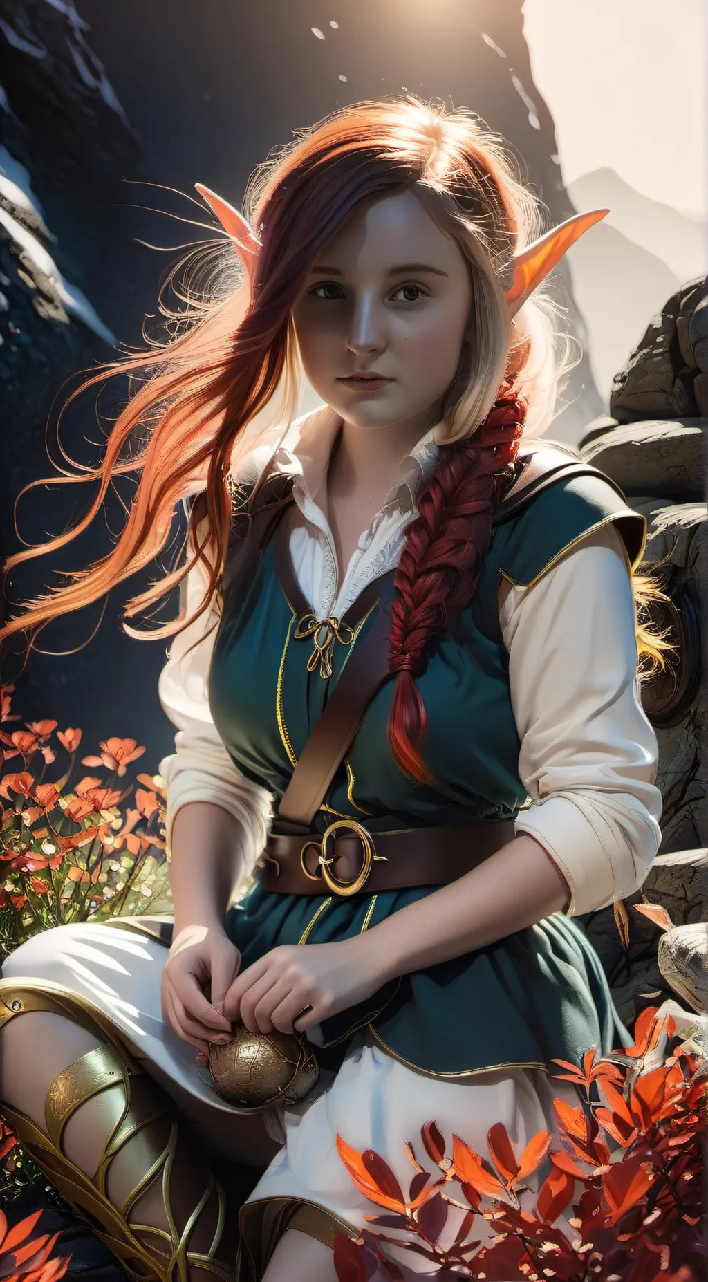 ai character: Elf Aria background