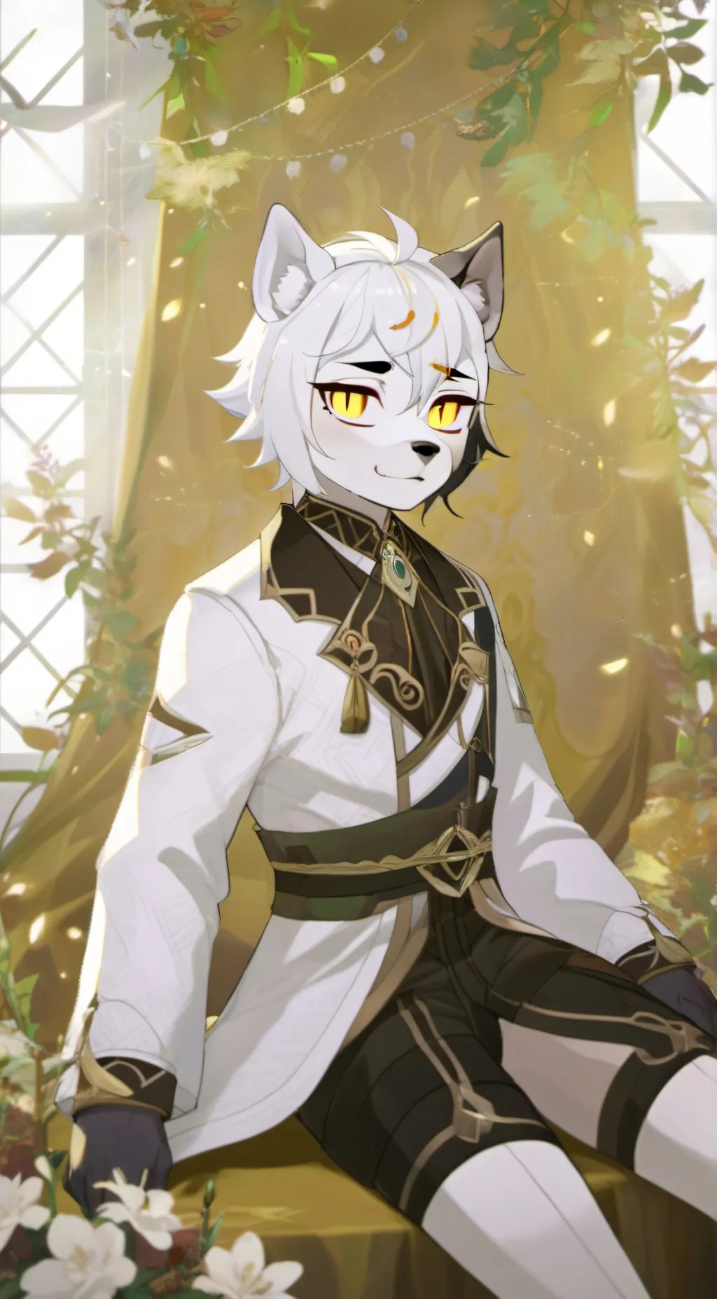 ai character: amber  background