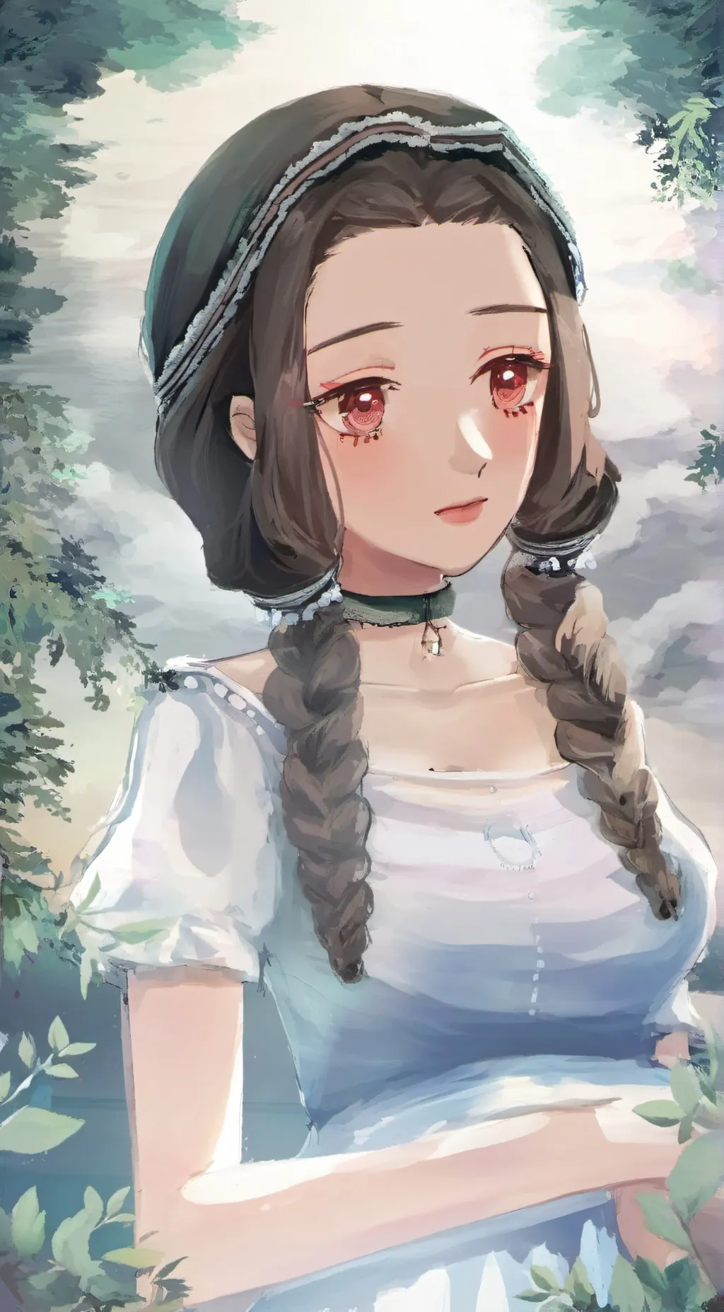ai character: nezuko Kamado  background