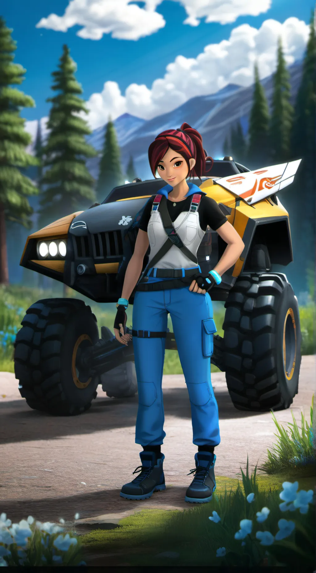 ai character: Miko Nakadai TFP background