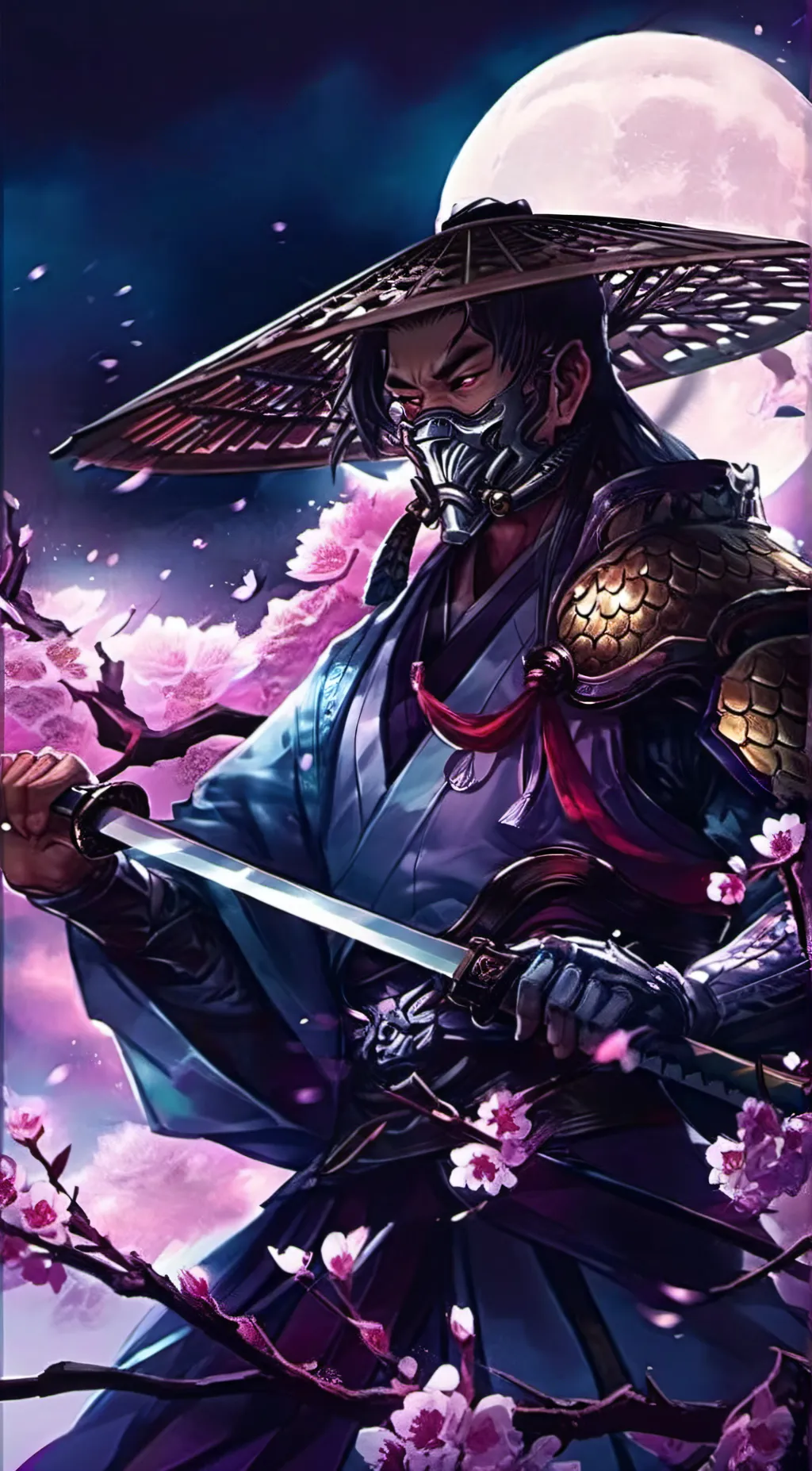 ai character: Ninja of the night background