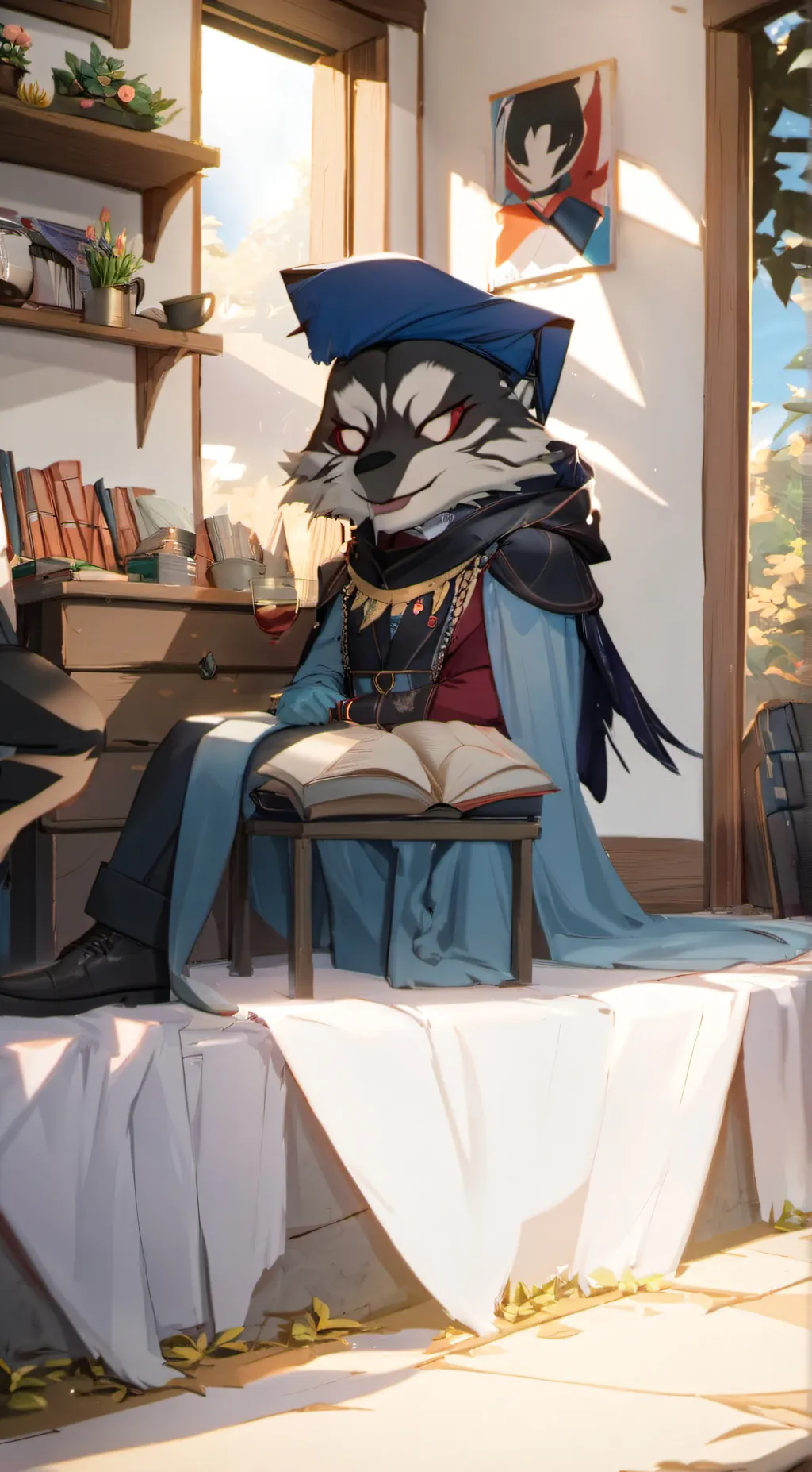 ai character: Bf  background