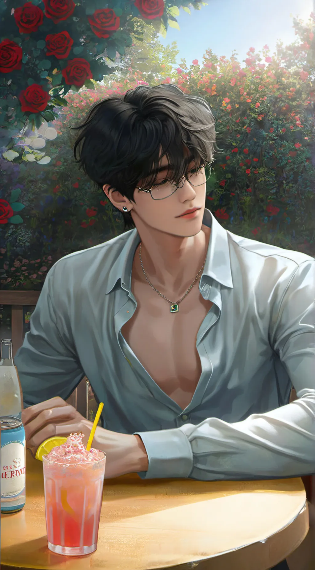 ai character: Chris  background