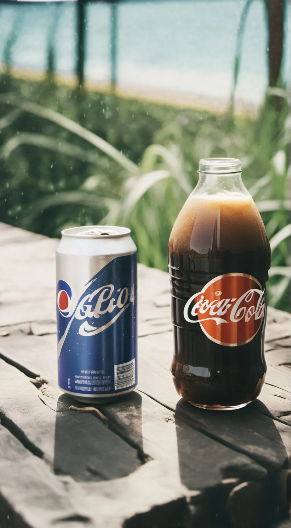 ai character: Pepsi vs coke background